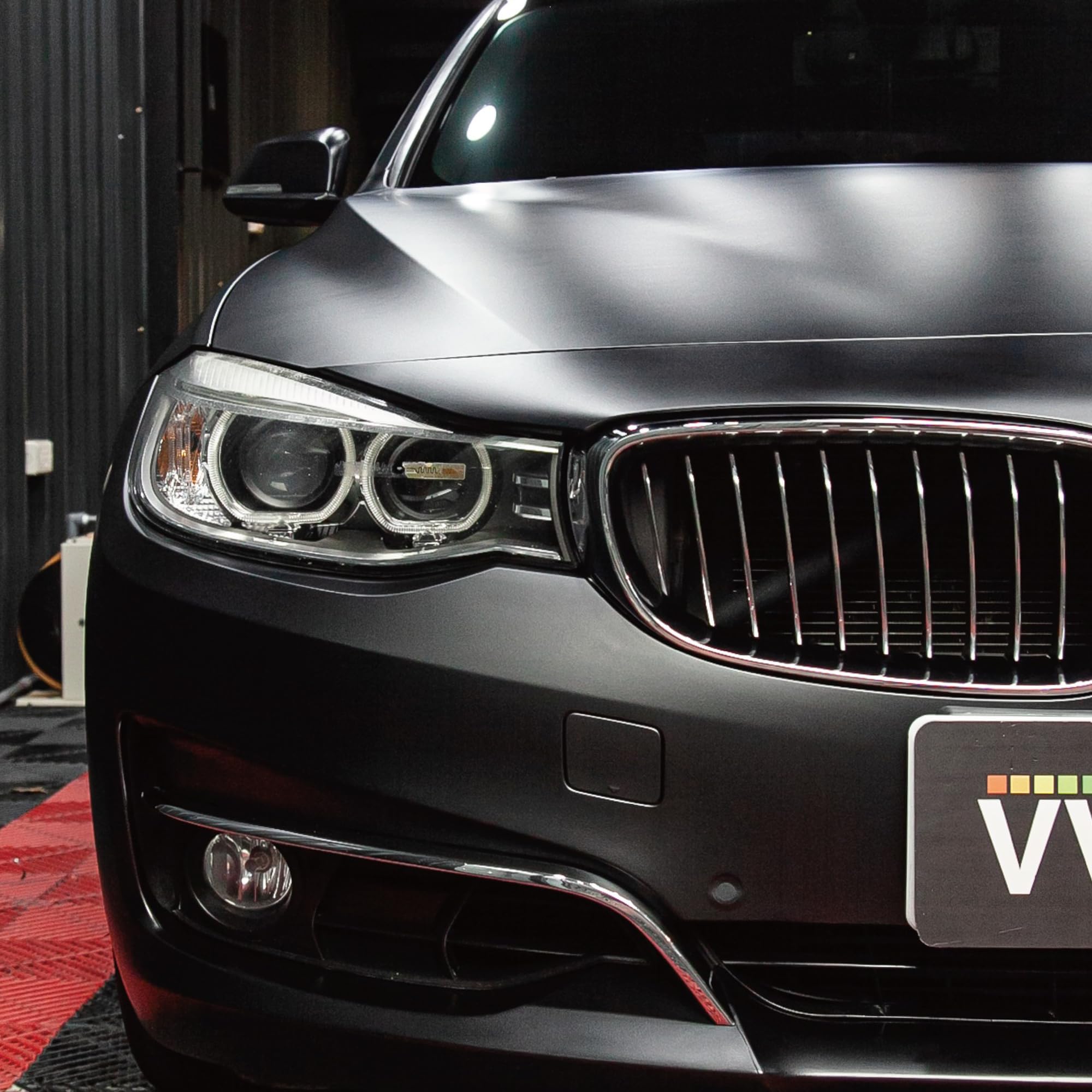 Vvivid+ Matte Metallic Black Premium Vinyl Wrap (3Ft X 5Ft)