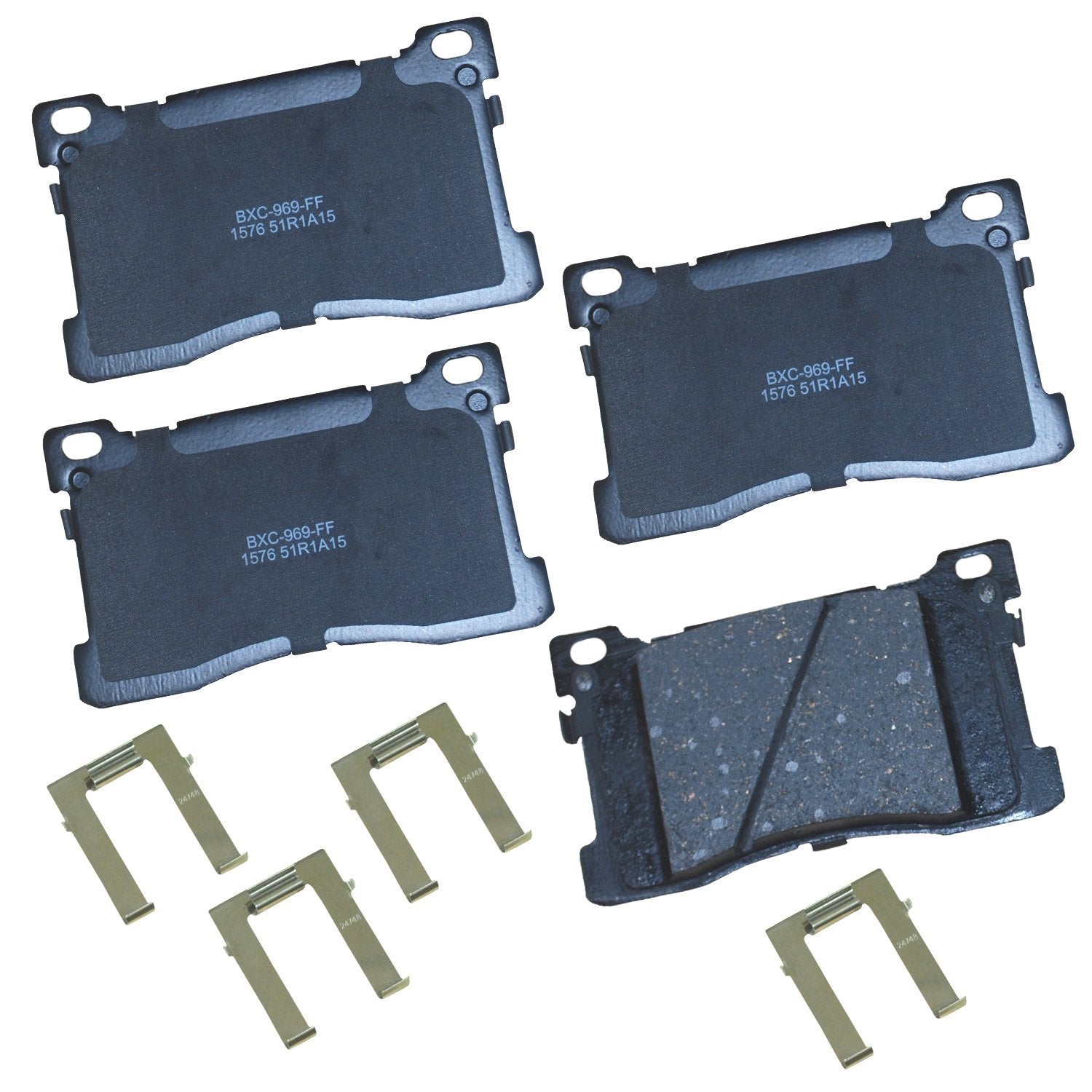 Bendix Premium Sbc1576 Ceramic Front Brake Pads For Hyundai Equus 2016-2012, Kia K900 2017-2015