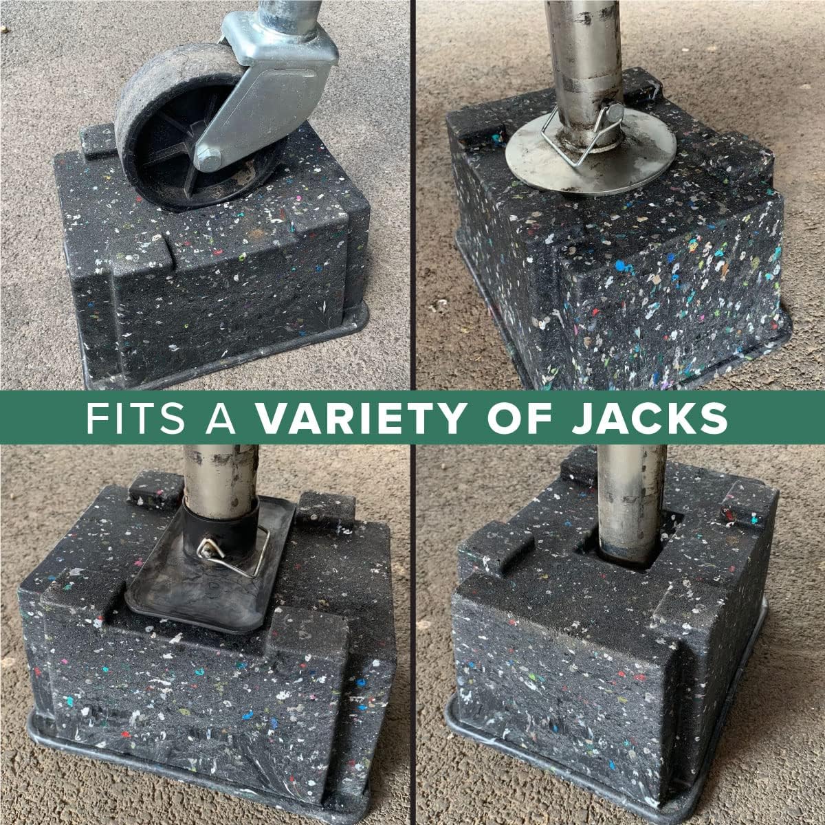 4-Pack Ox Blox Heavy Duty Trailer Jack Block - Made In Usa Rv Leveling Blocks - Supports Up To 10,000 Lbs - Rv Jack Blocks For A