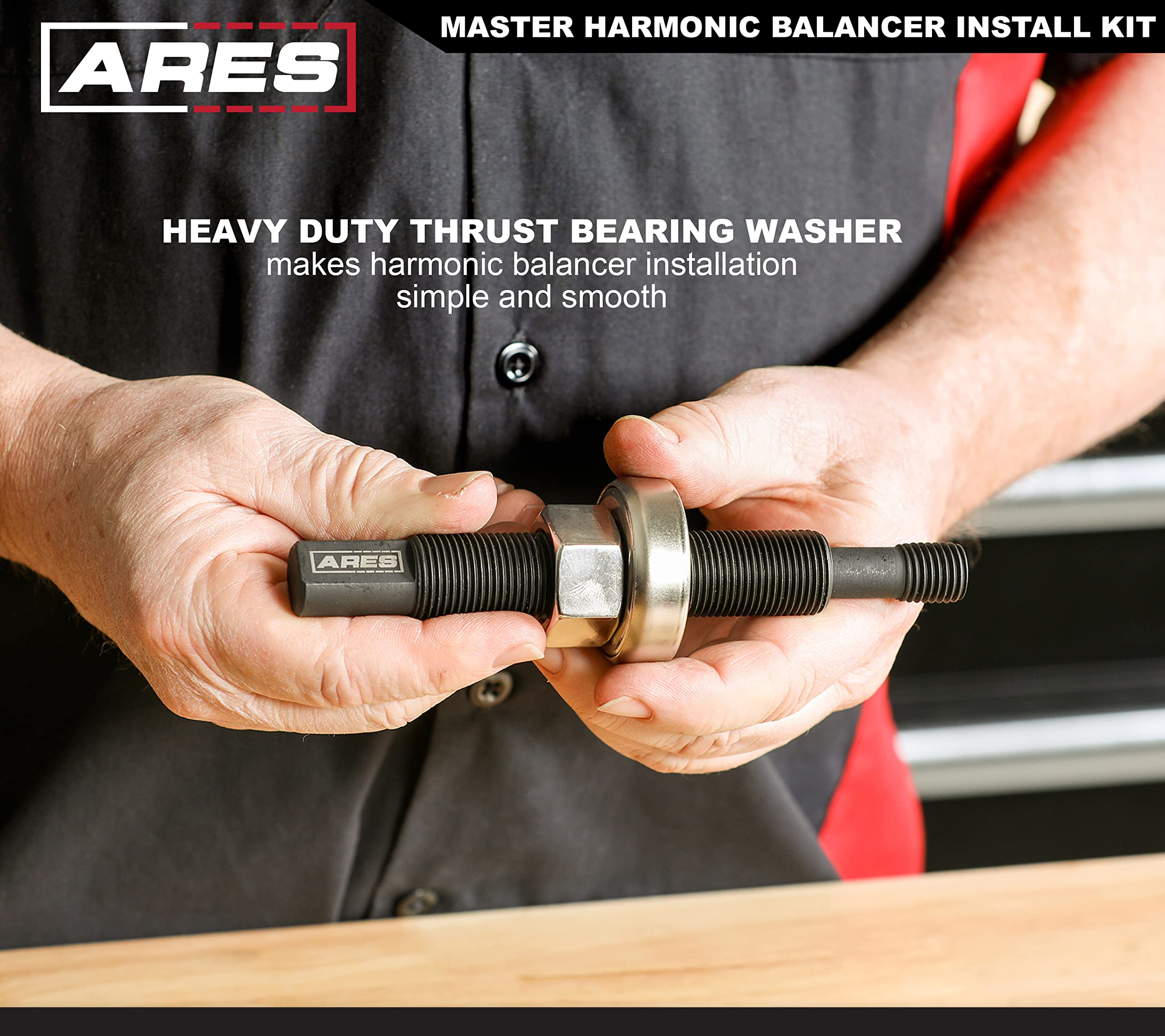 ARES Master Harmonic Balancer Install Kit 15086 – Extra Long Installers for Domestic & Import Vehicles