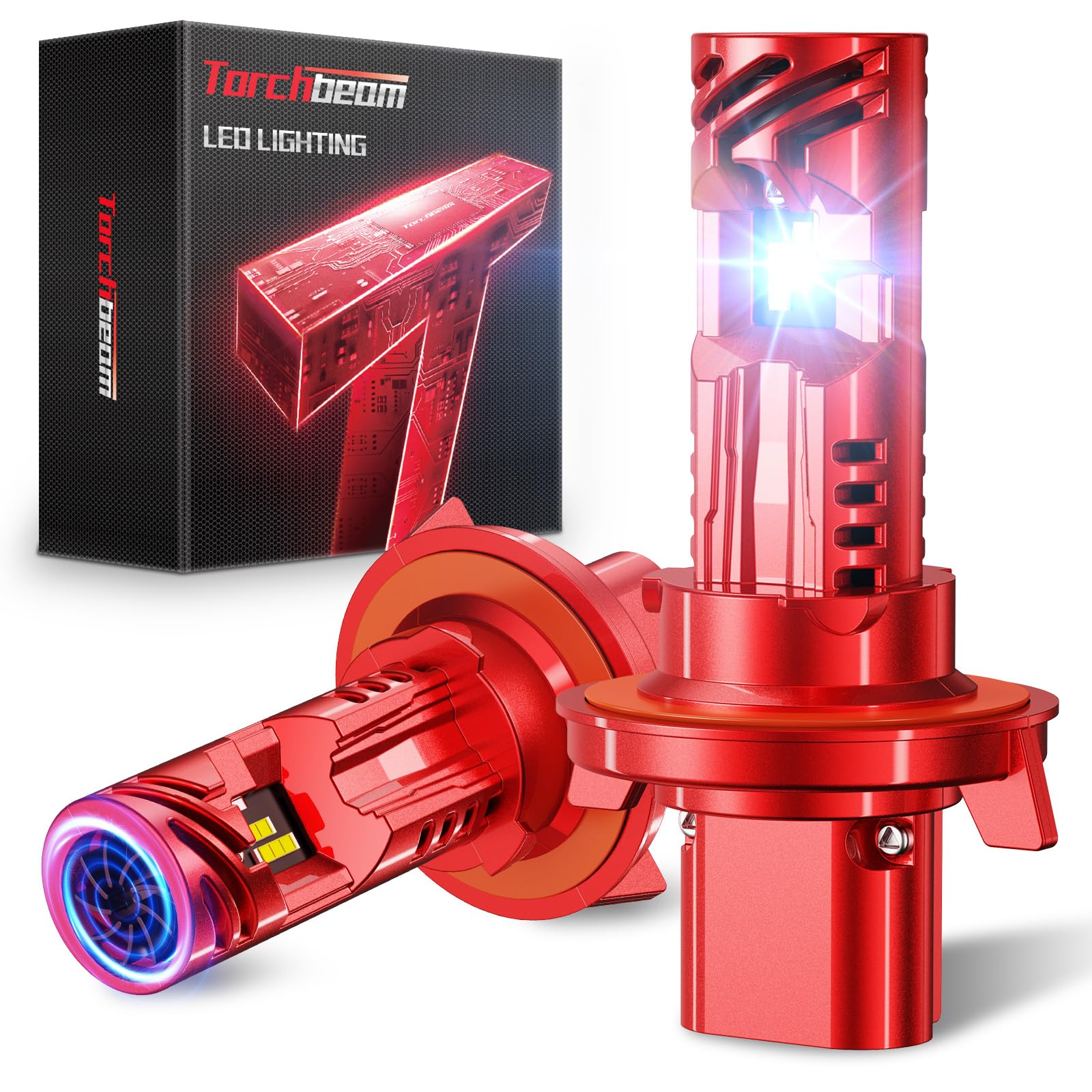 Torchbeam 9007/Hb5 Fog Lamps Or Drl 32000Lm 9  Brighteness High Power For Atvs & Powersports, 2025 Version, T2S Series Wireless