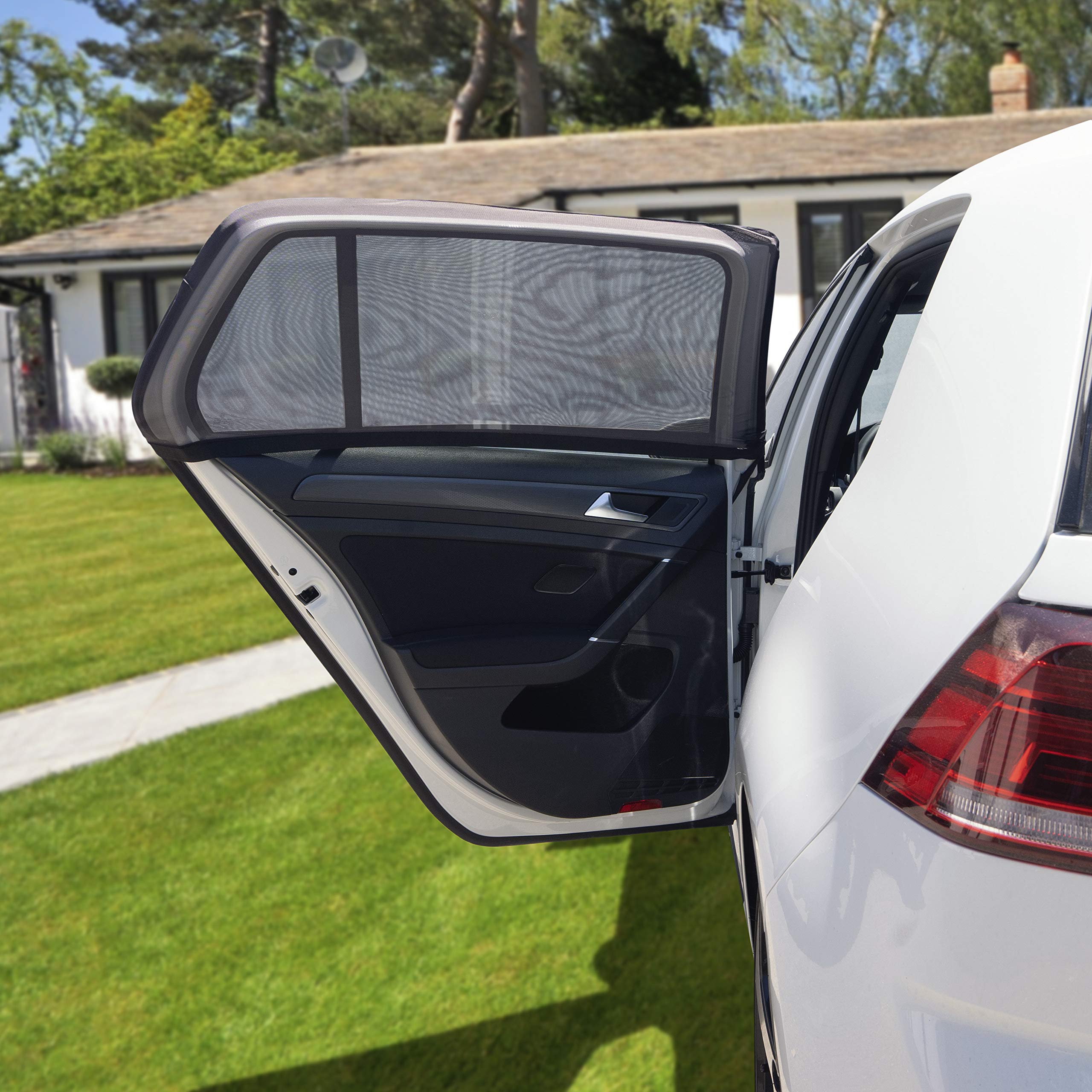 Wagan In6009 Easy Air Auto Screen Car Side Window Sun Shade Car Rear Side Window Sunshades Breathable Mesh Baby Sun Shade Protec