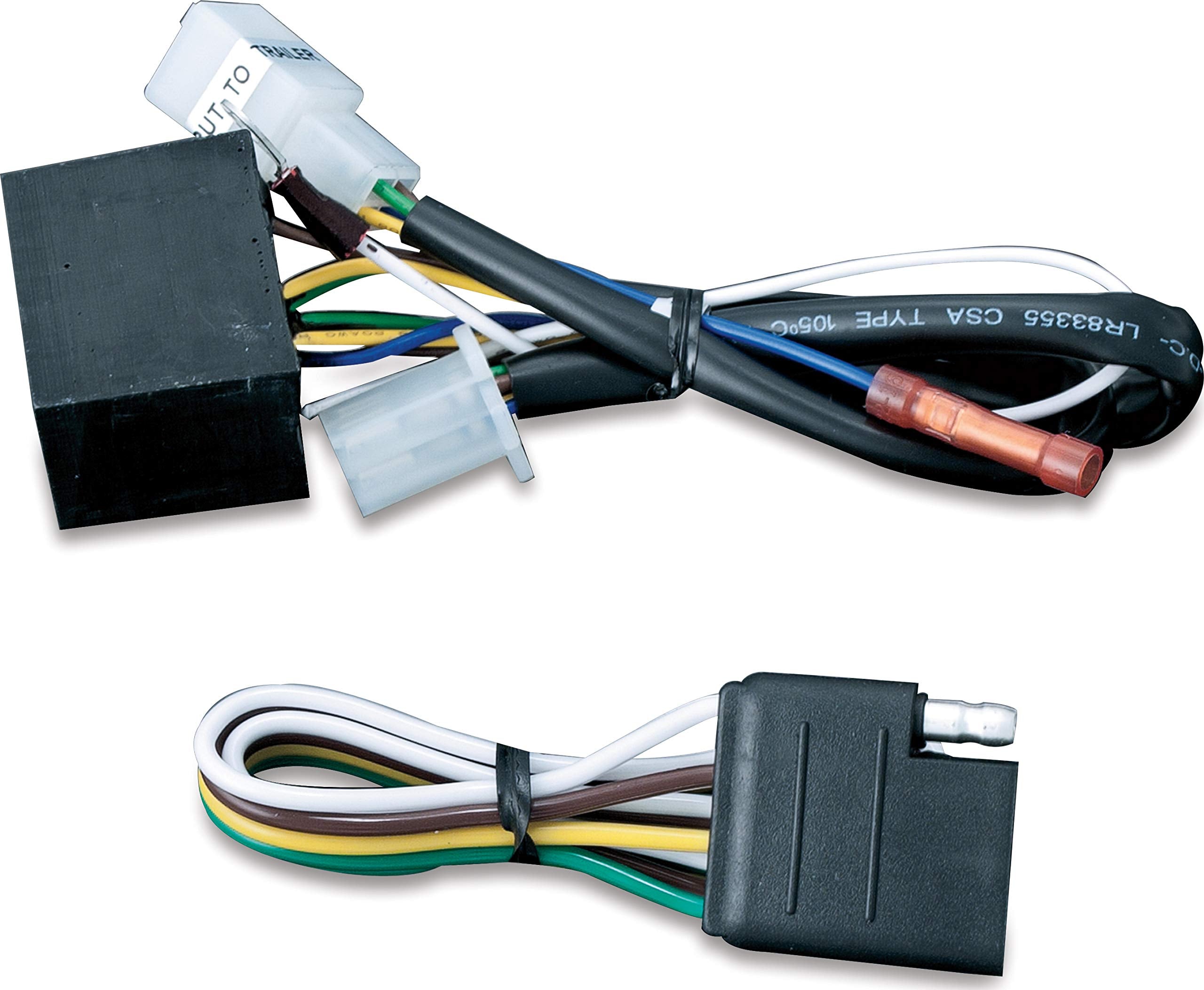 Kuryakyn 7675 Motorcycle Accessory: 5 to 4 Wire Converter with 4-Pin Flat Connector for Plug & Play Trailer Wiring Harness, Univ
