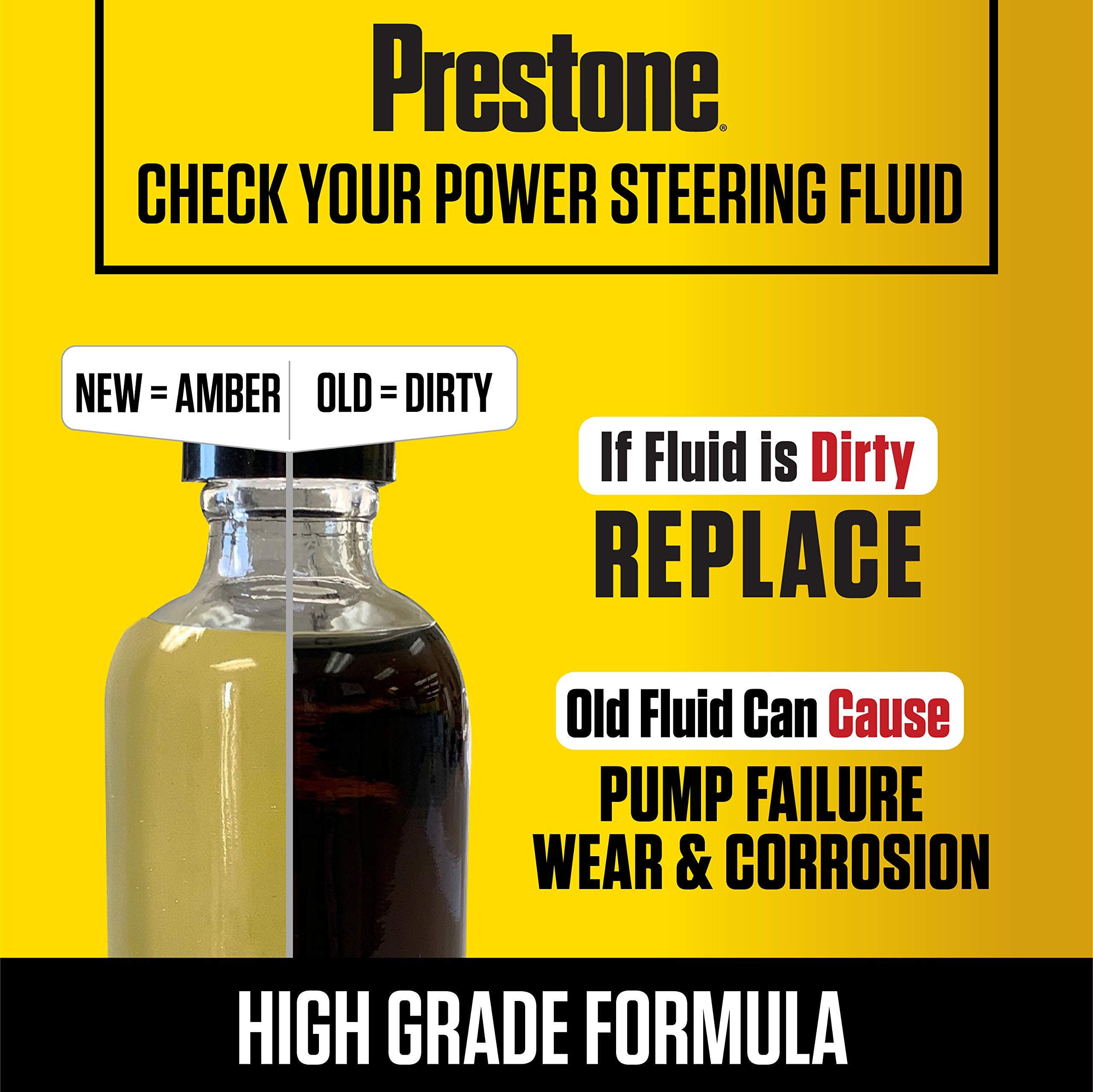 Prestone AS269 Power Steering Fluid - Synthetic for Asian Vehicles, 12 oz., Pack of 1
