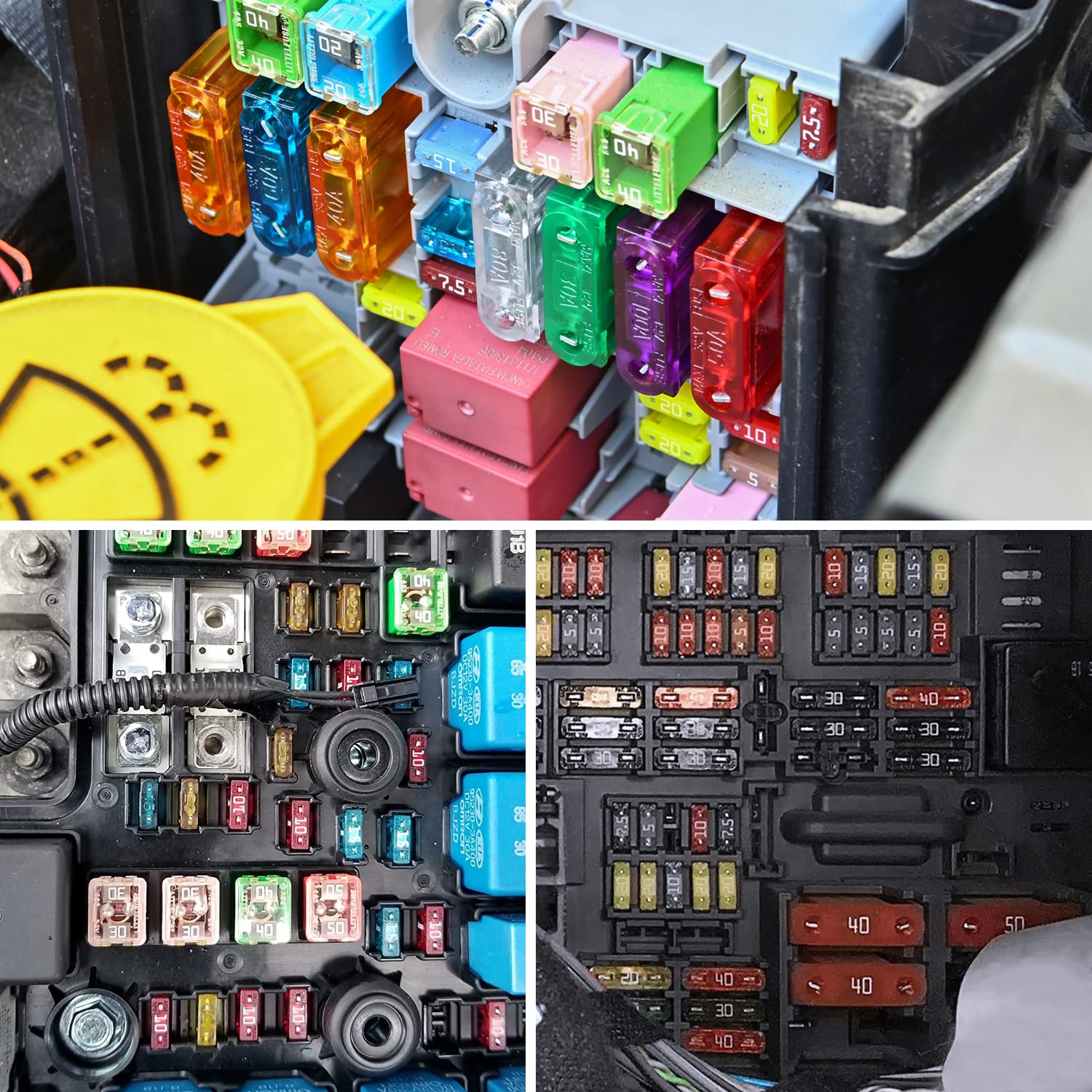 Nilight 32 Pcs Blade Fuses Maxi Apx Replacement Fuses 20A 30A 40A 50A 60A 70A 80A 100Amp Assortment Kit For Cars Trucks Rvs Boat