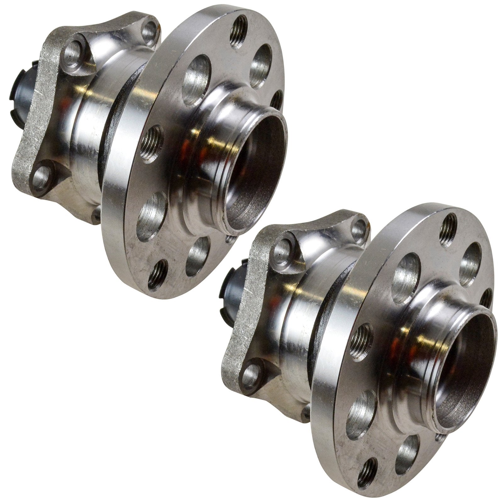 Trq Rear Wheel Hub Bearings Assembly Set Compatible With 1998-2004 Audi A6 A6 Quattro 1998-2005 Volkswagen Passat