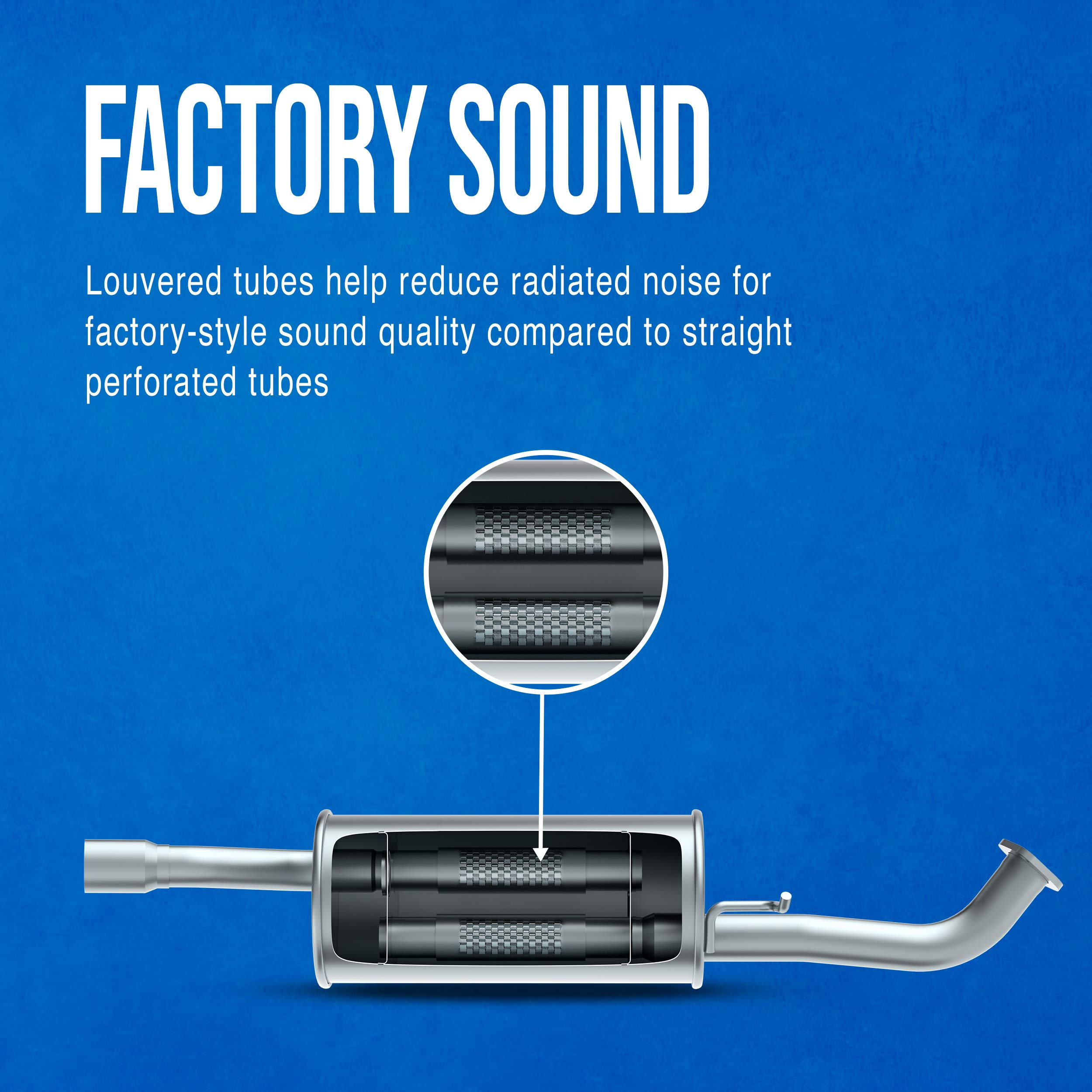 Walker Soundfx 18375 Direct Fit Exhaust Muffler 2.5 Inlet (Id) 2.25 Outlet (Id) For Chevrolet Camaro