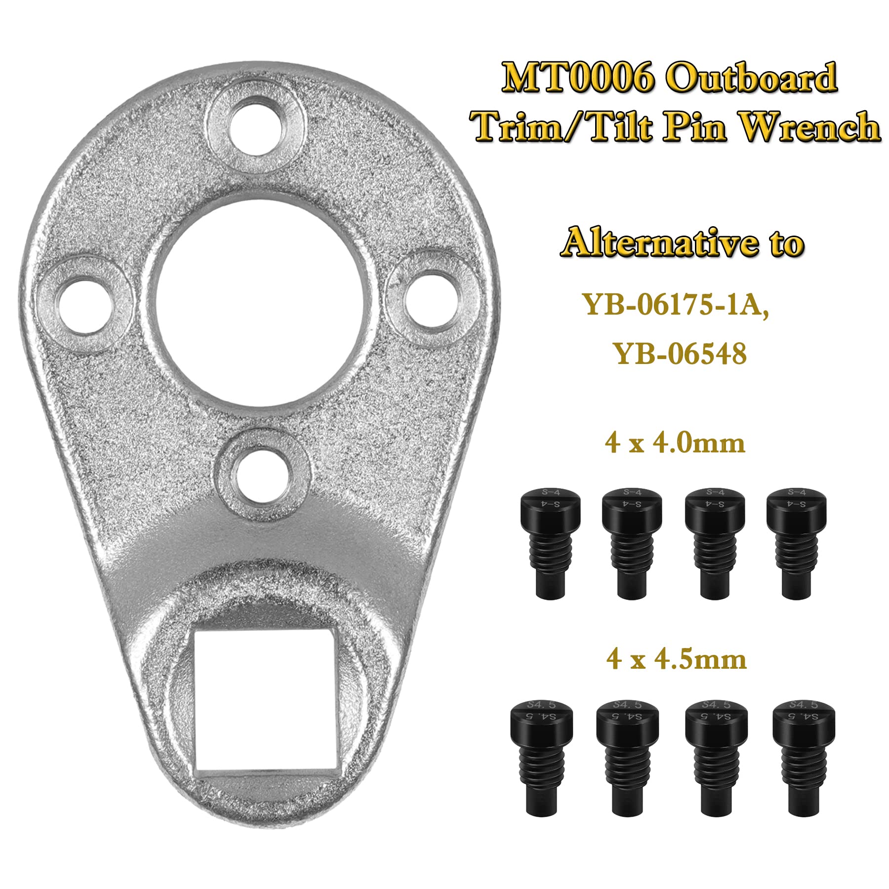 V-SEK 115225FS Fast Strike Power Trim Motor Seal Kit & Outboard Trim/Tilt Pin Wrench MT0006 32mm x 4mm/4.5mm (YB-06175-1A) Compa