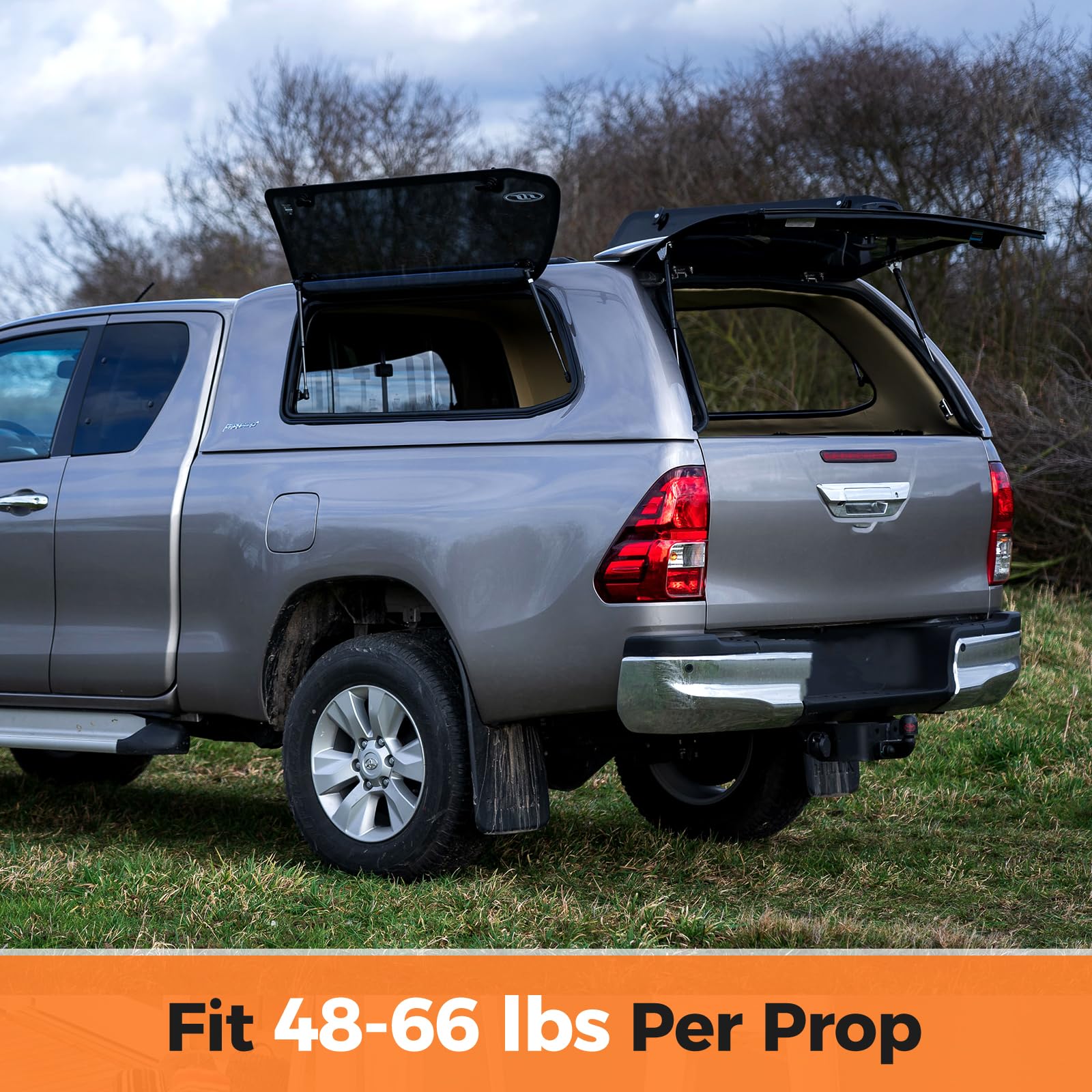 Pamagoo Se244P60Ez10 24 Inch 60 Lbs Strut Gas Prop Shock 24 Per Prop Shock Lift For Camper Shell Tonneau Cover Rv Bed Door And O