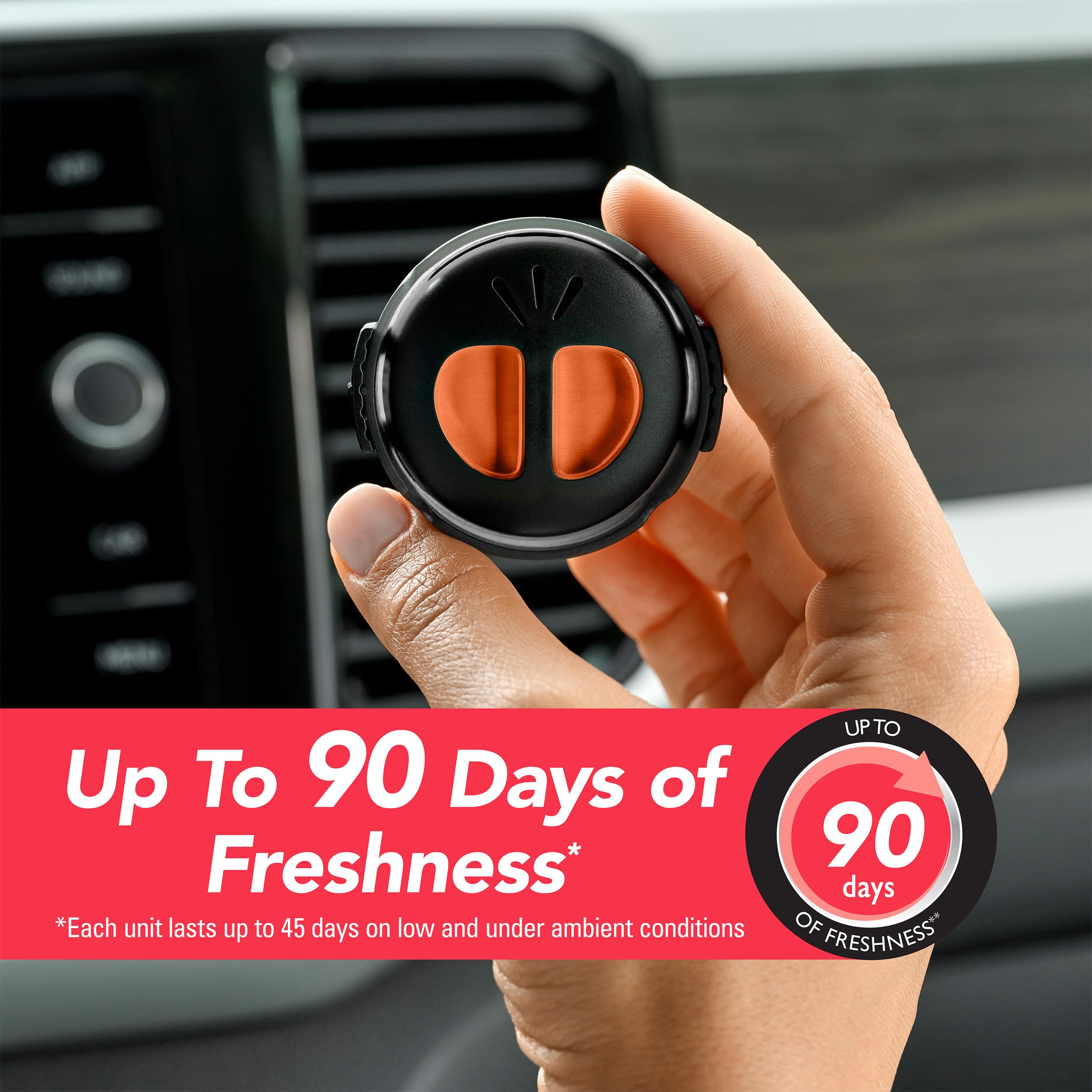 Refresh Your Car Mini Diffuser Car Air Fresheners, Hawaiian Sunrise Scent, 2 Pack