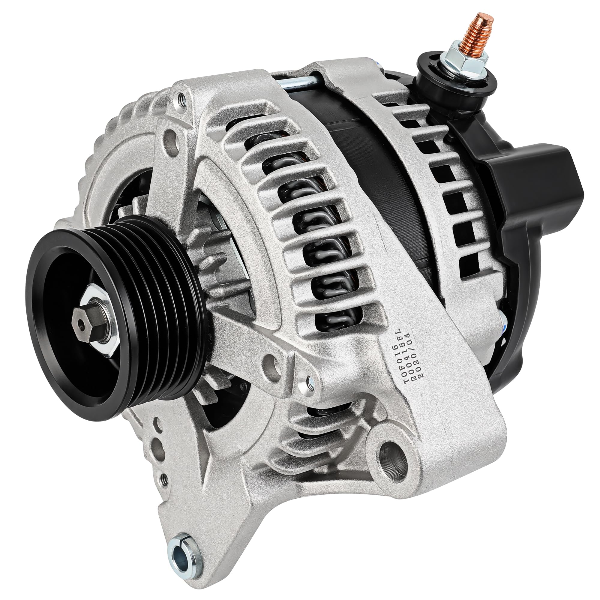 SCITOO Alternator Fits for Toyota for Tundra 4.7L 2004-2009 11153 12V 250Amp CW 6-Groove Pulley 11153R 11153 27060-0F060 104210-