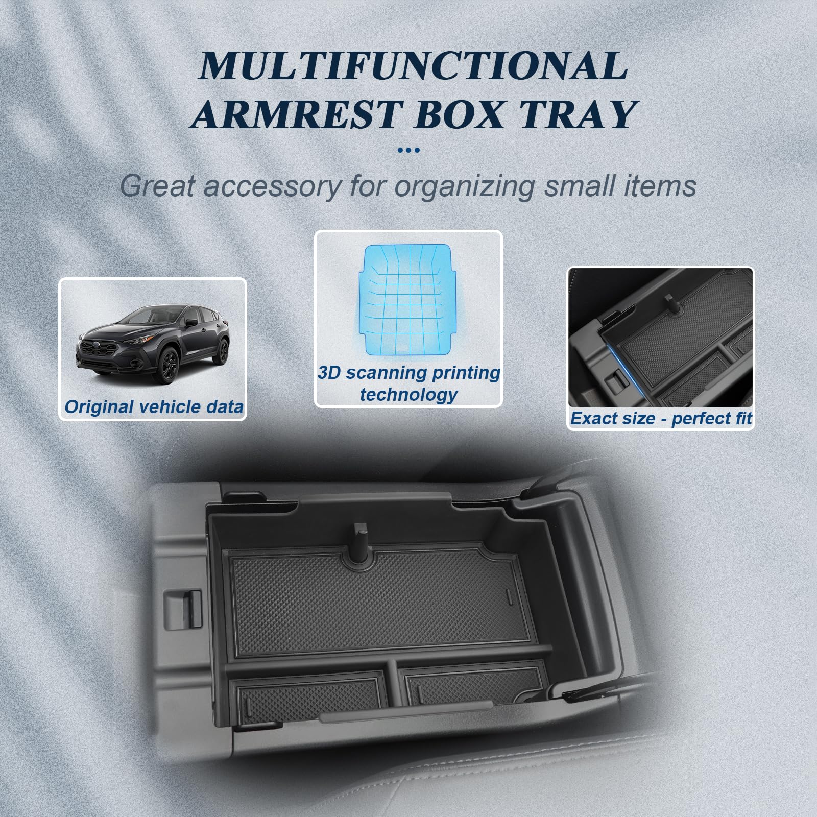 Bibibo For 2024 Subaru Crosstrek Accessories Center Console Organizer 2023 2024+ Subaru Crosstrek&2024 Subaru Impreza Console Tr