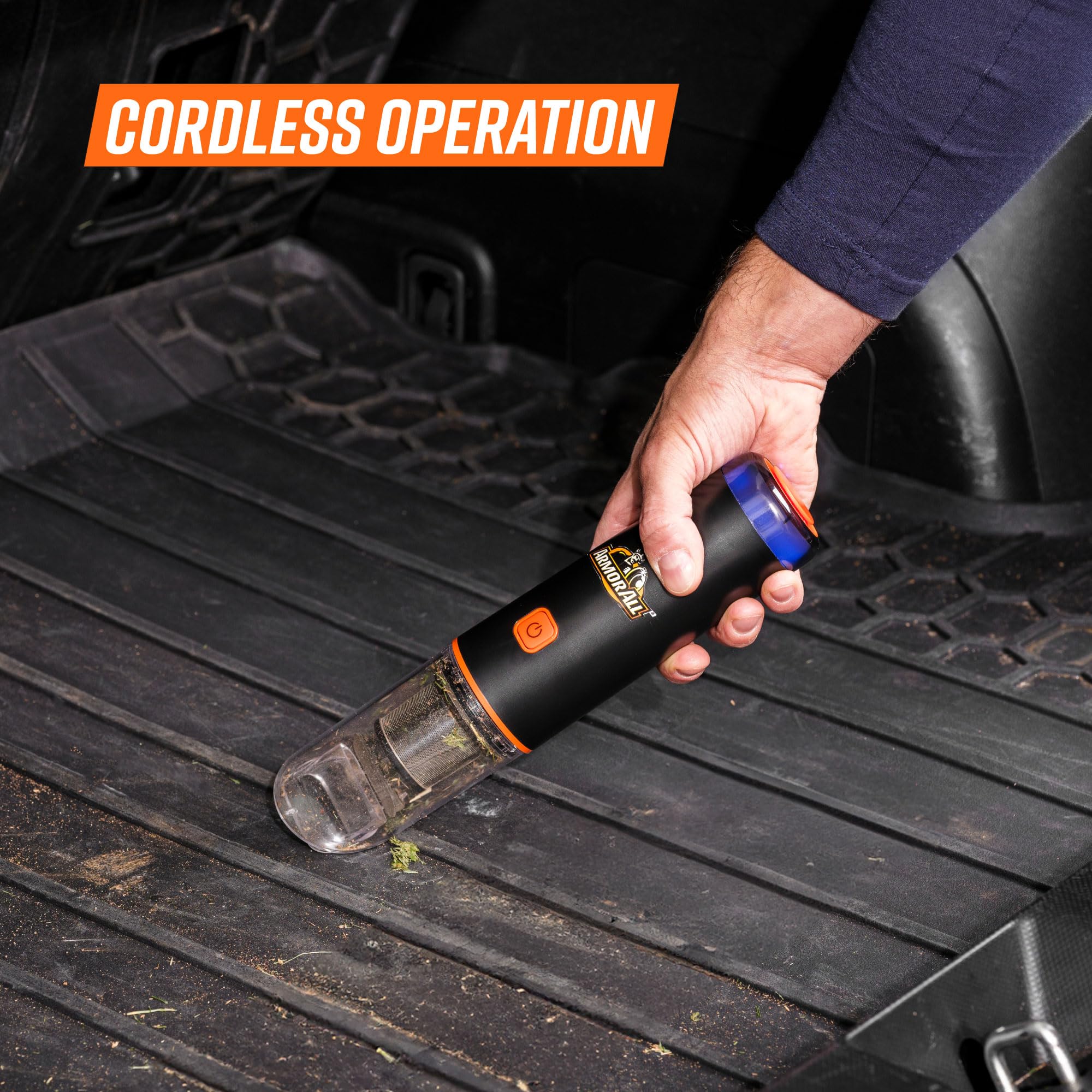 Armor All Cordless Handheld Mini Vacuum Cleaner AA07V2 0901, Orange