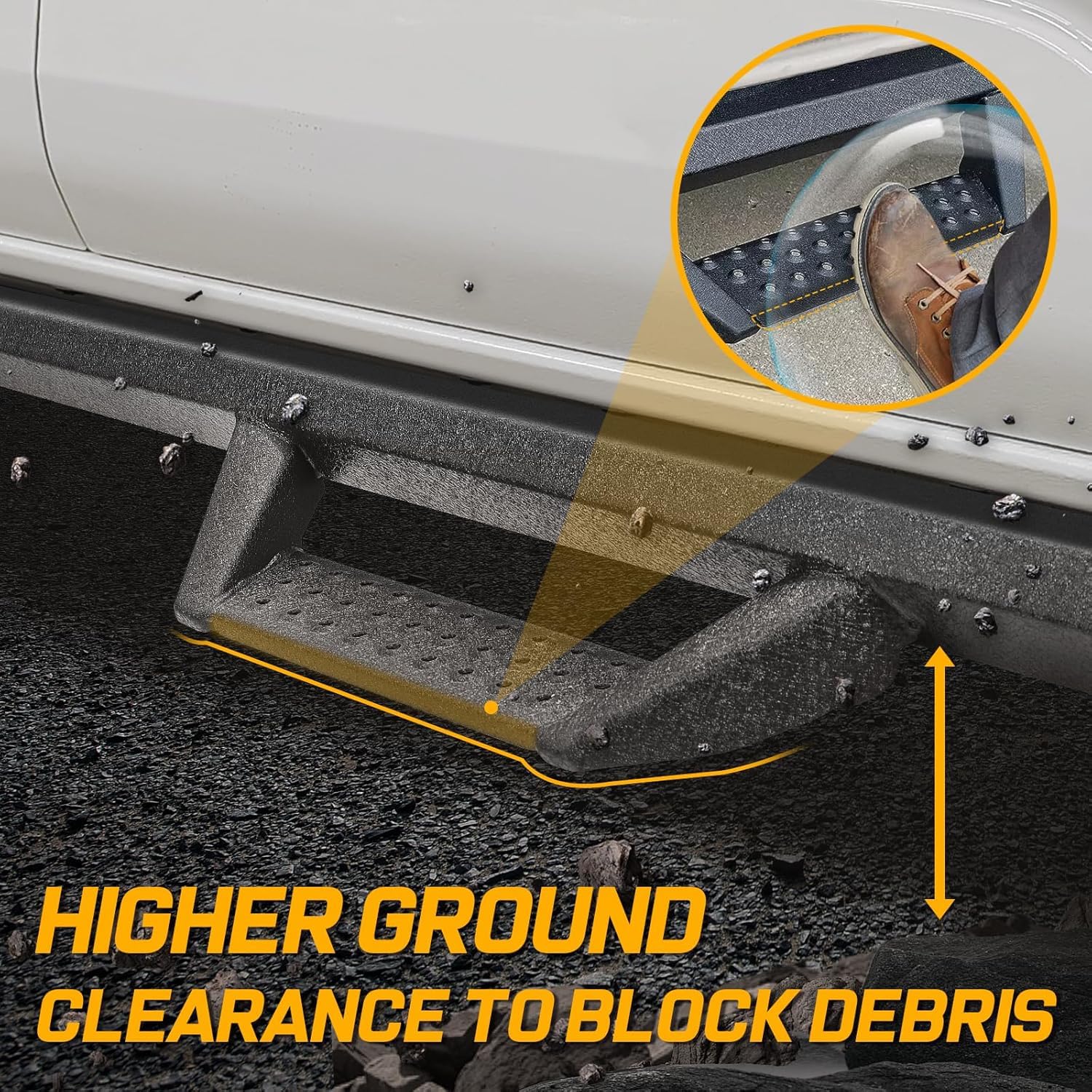 Smanow Drop Down Running Boards Compatible With 2018-2025 Jeep Wrangler Jl 4 Door, Dual-Stage Textured Black Powder Coated, 3 Inch Step Bars Side Step Bcka.