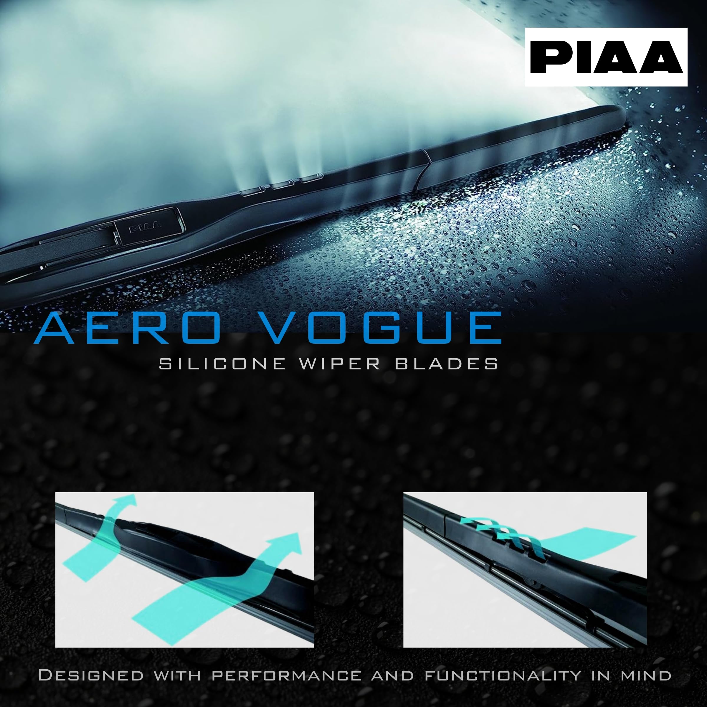 Piaa 96160 Aero Vogue Silicone Wiper Blade - 24'' 600Mm (Pack Of 1)
