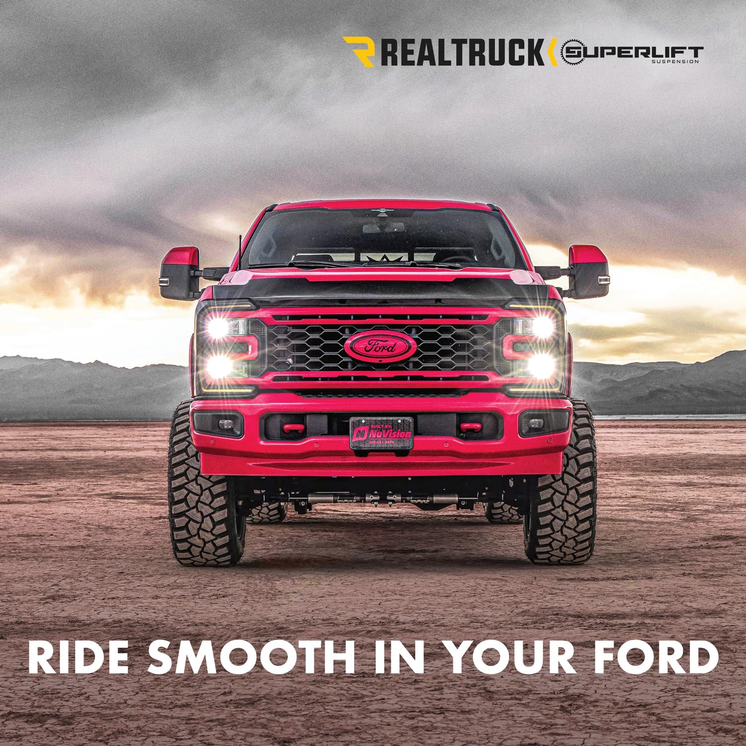 Realtruck Superlift Suspension Dual Steering Stabilizer Kit For Ford F-250/F-350 | Shadow Series Cylinders | 92741 | Fits 2005-2