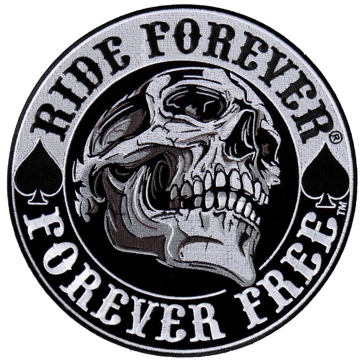 Hot Leathers - Ppa8210 Spade Skull Patch (Multicolor, 3.5' Width X 3.5' Height)