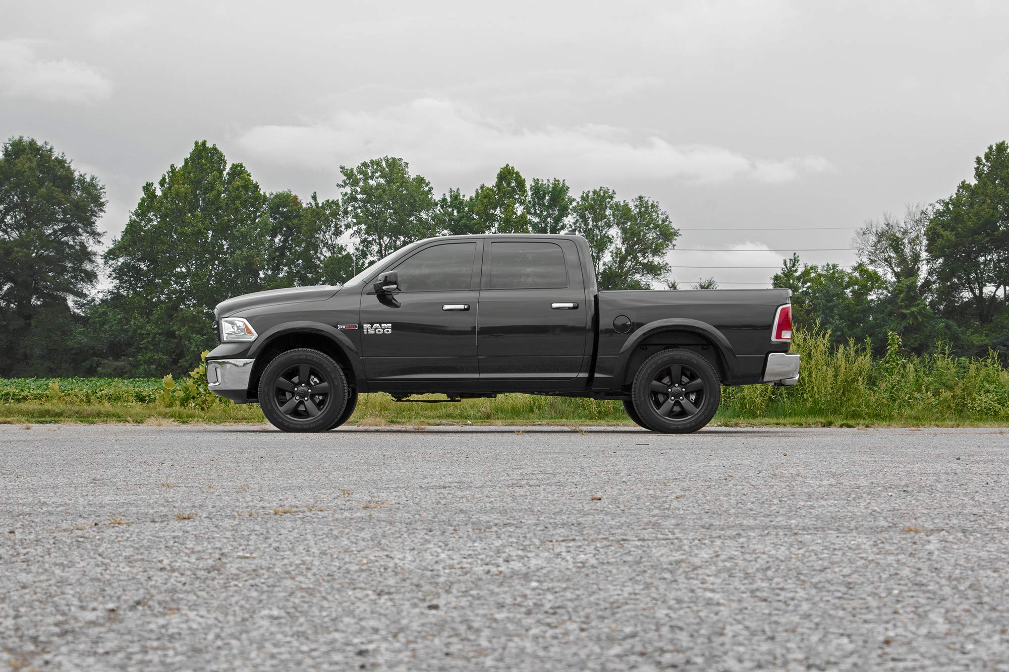 Rough Country 2" Leveling Kit for 2012-2018 Ram 1500, Alloy Steel, Black, Model 30300
