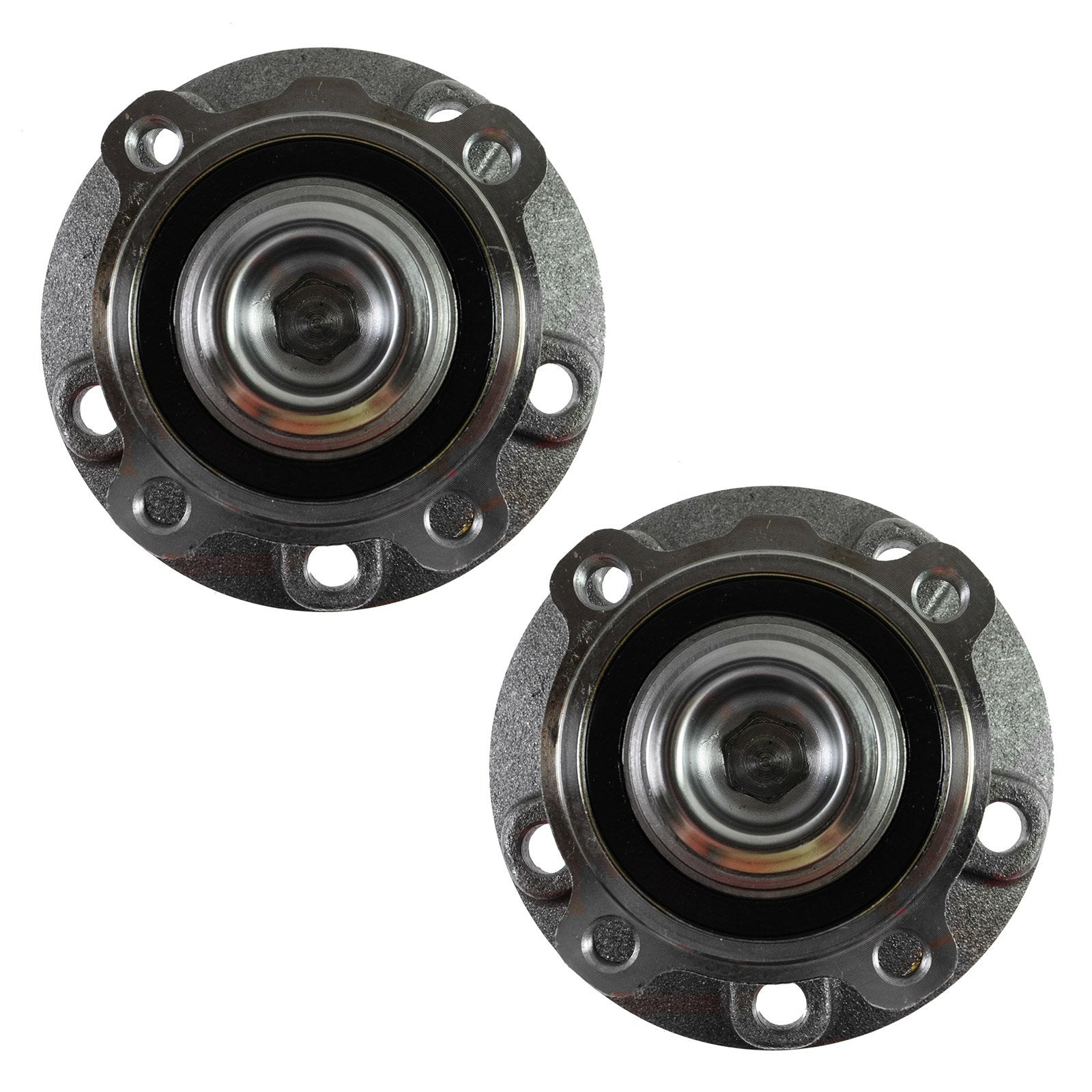 Trq Front Wheel Hub Bearings Assembly Set Compatible With 2002-2005 Bmw 745I 745Li 2006-2008 750I 750Li 2004-2006 760I 2003-2008