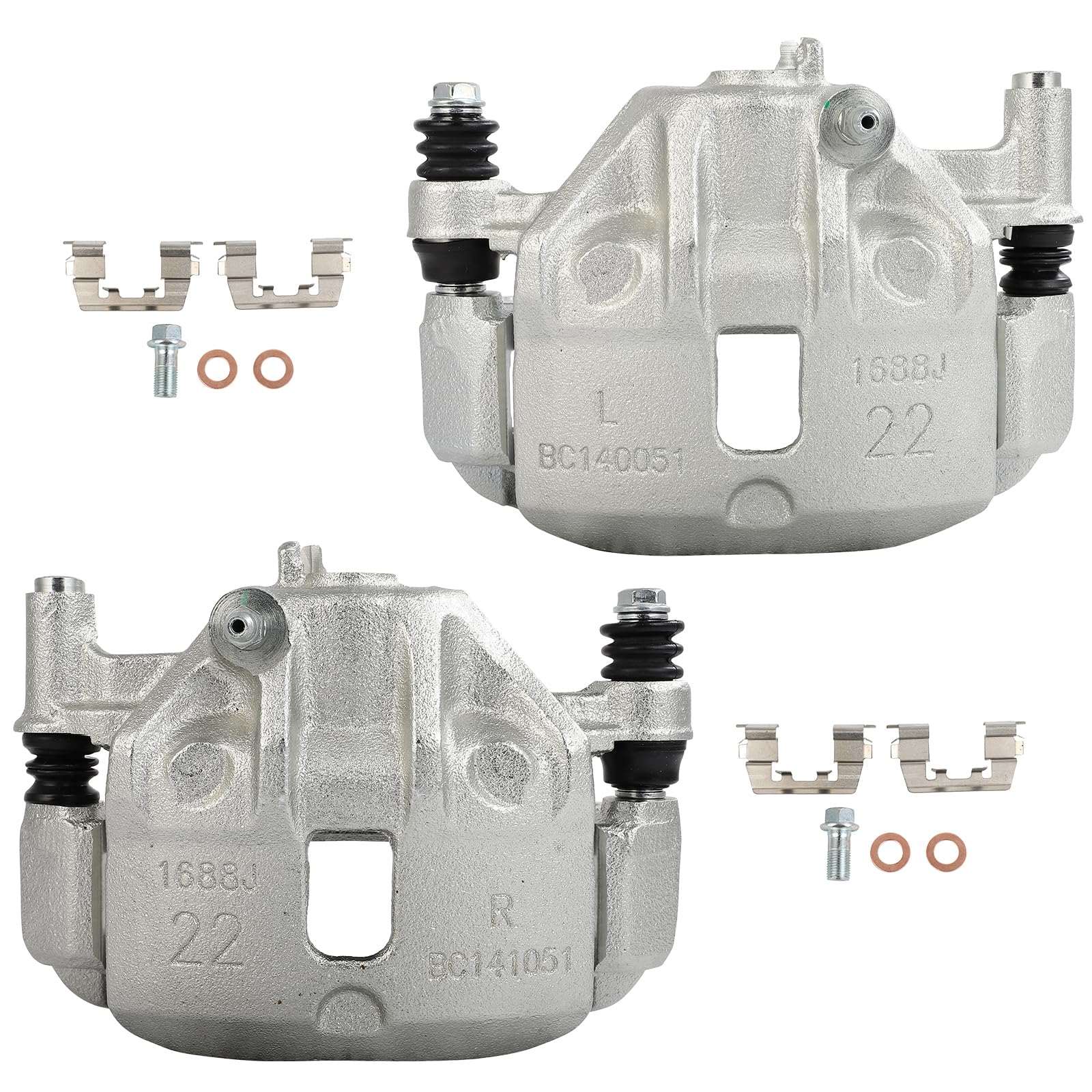 cciyu 19B1493 19B1492 Front Left & Right Disc Brake Caliper Assembly With Bracket For Hyundai For Accent 2000-2005,For Hyundai F