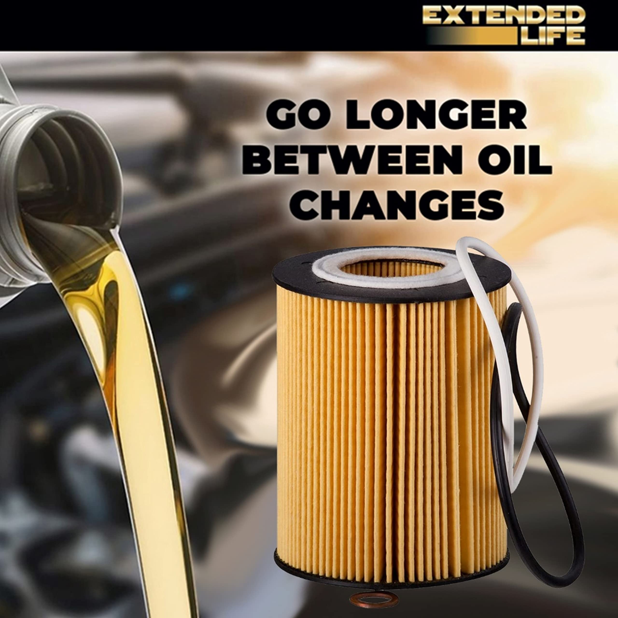 Premium Guard Oil Filter, Extended Life Pg99064Ex Fits 2015-20 Mercedes-Benz C300, 2016-20 Glc300, 2014-20 Cla250, 2017-19 Infin