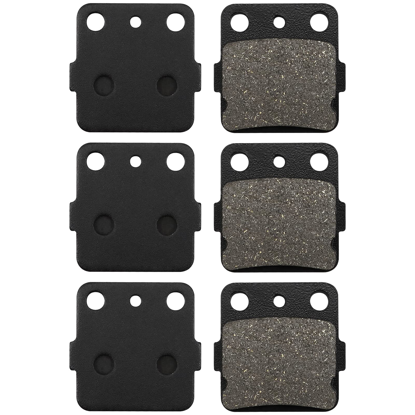 Zicoo Brake Pads Front & Rear For Honda 400Ex Trx 400 Ex Sportrax 400 2001-2008, Trx 400Ex Fourtrax 1999-2000, Trx400X Trx 400X