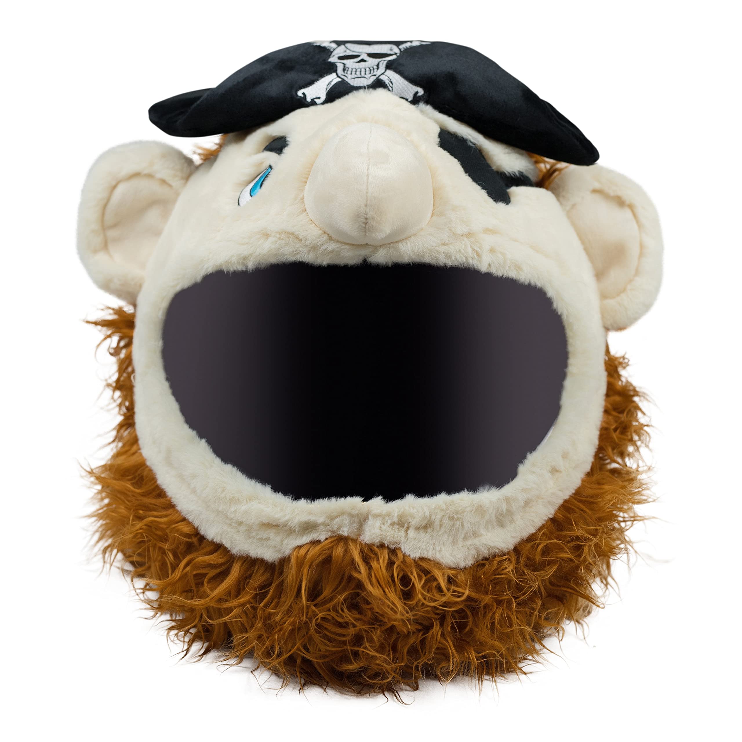 Moto Loot Motorcycle Helmet Cover - Fun Pirate Design, One Size, ABS Material