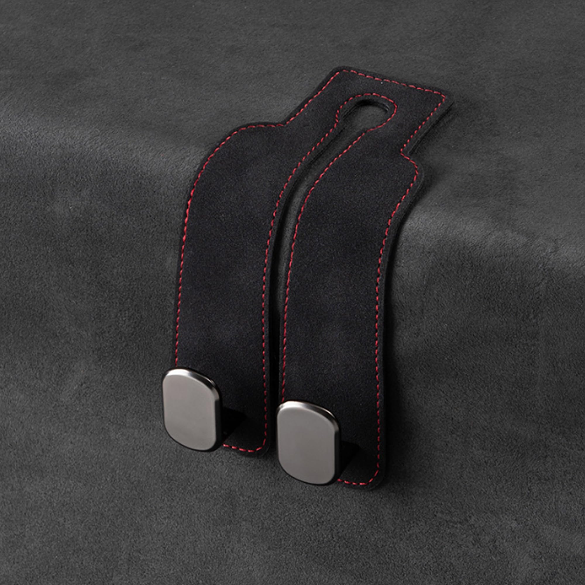 Amelity Leather Car Hooks, Car Back Seat Headrest Hooks, Car Headrest Hooks For Purses And Bags, Bag Hooks For Car Back Seats (B