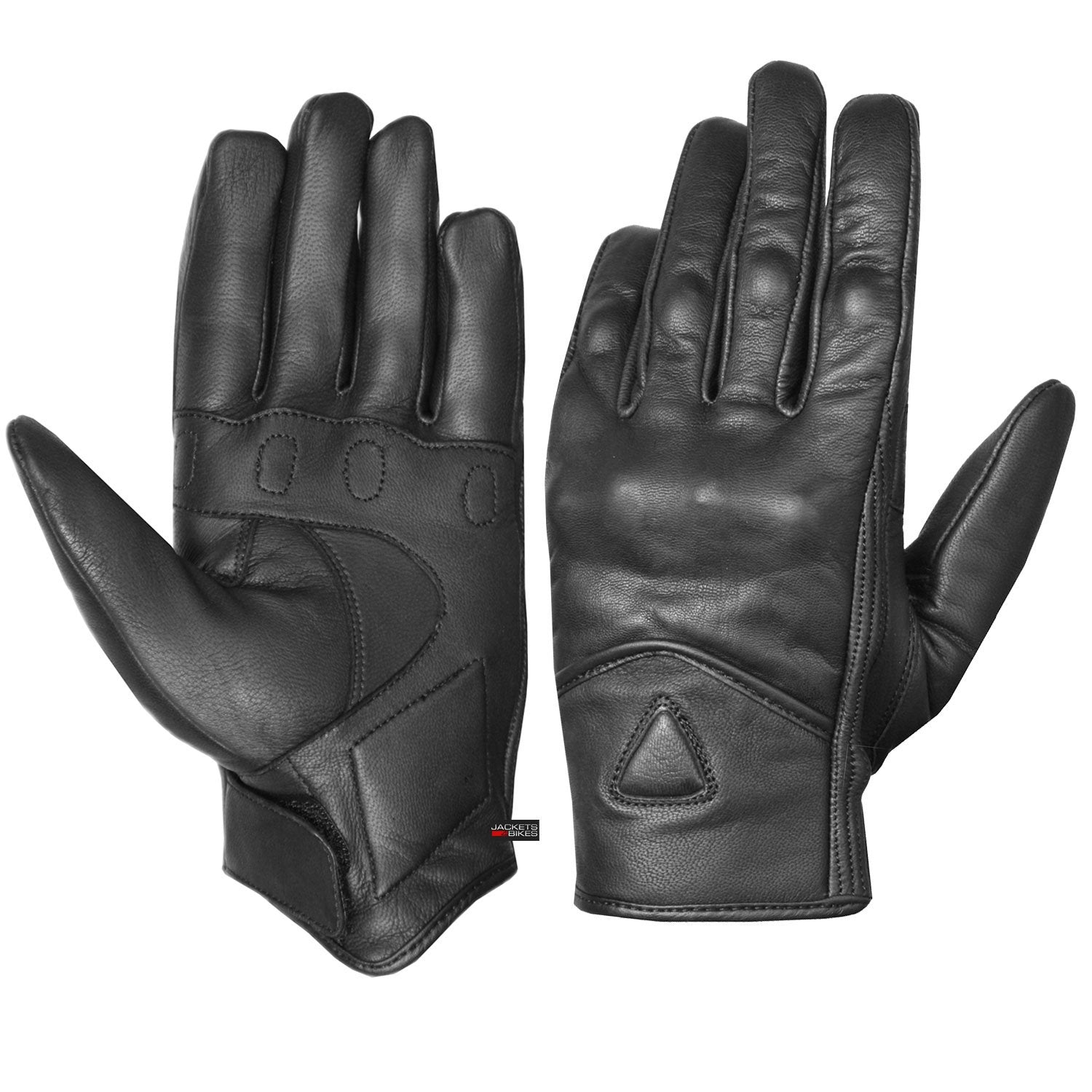 Jackets 4 Bikes Men'S Premium Leather Street Motorcycle Protective Cruiser Biker Gel Gloves L