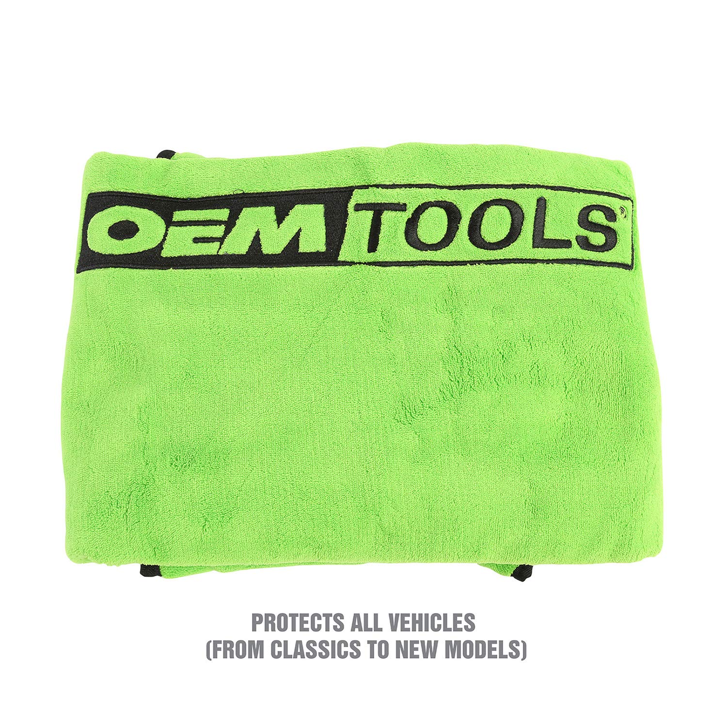 Oemtools 24899 Soft Fleece Fender Cover, Green Work Mat, Automotive Fender Protector, Padded Fender Cover Mechanic Accessories,