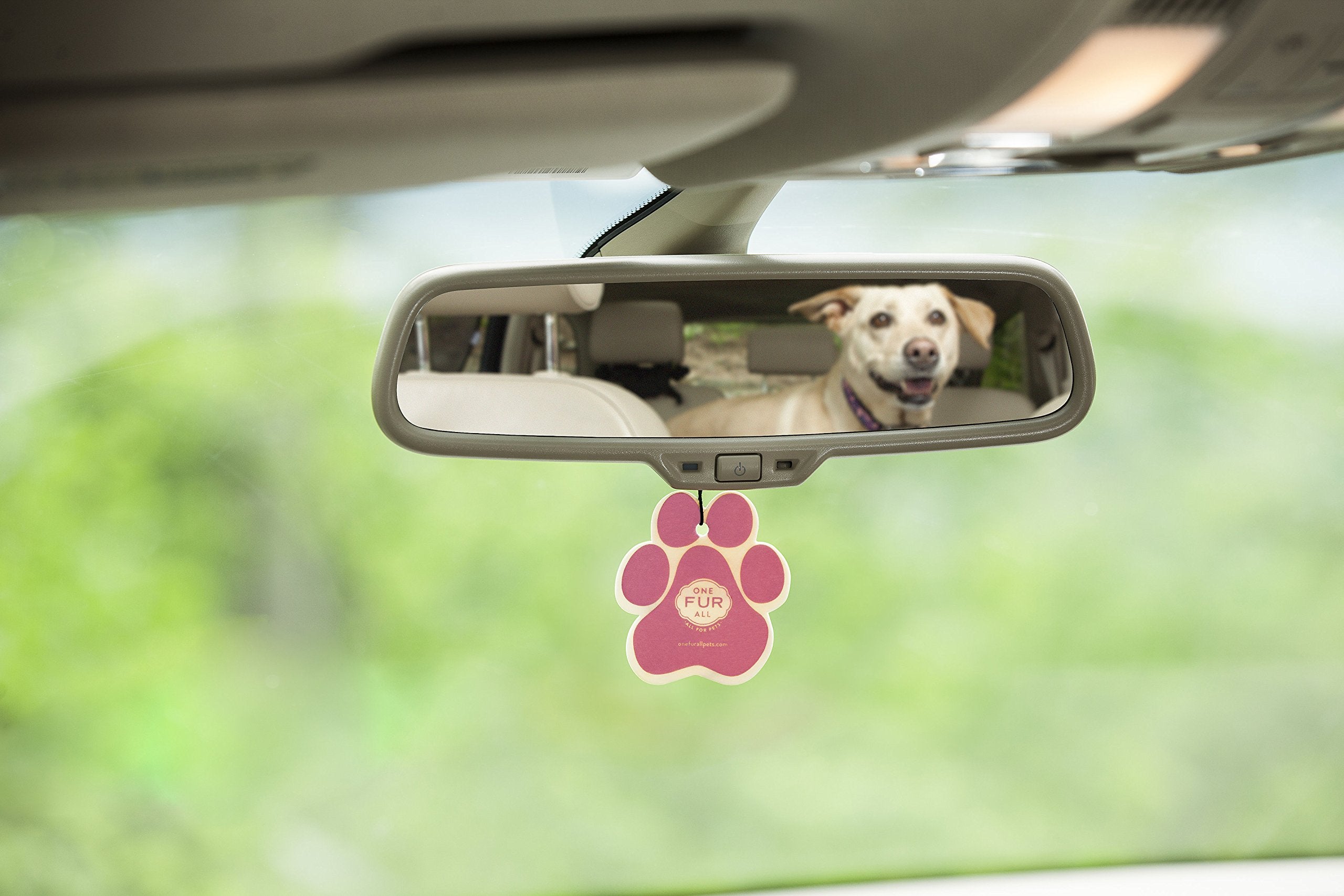 One Fur All Pet House Car Air Freshener - Vanilla Creme Brulee Pack Of 4 - Non-Toxic Car Air Freshener - Pet-Friendly Air Freshe
