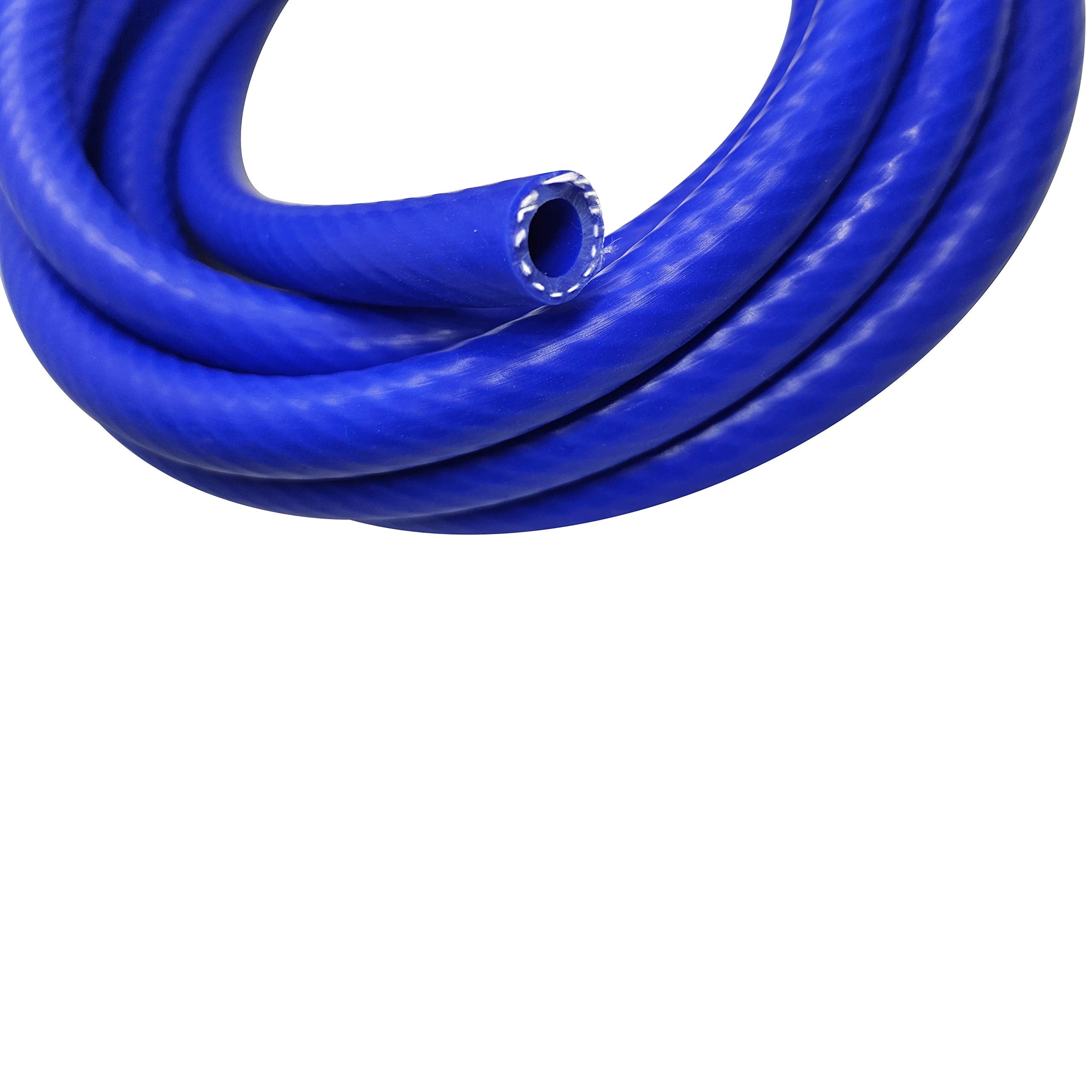 Silicone Vacuum Hose Line 1-Ply Reinforced Universal 1/2' (13Mm) Id 5 Feet High Temperature 60 Psi Max Pressure