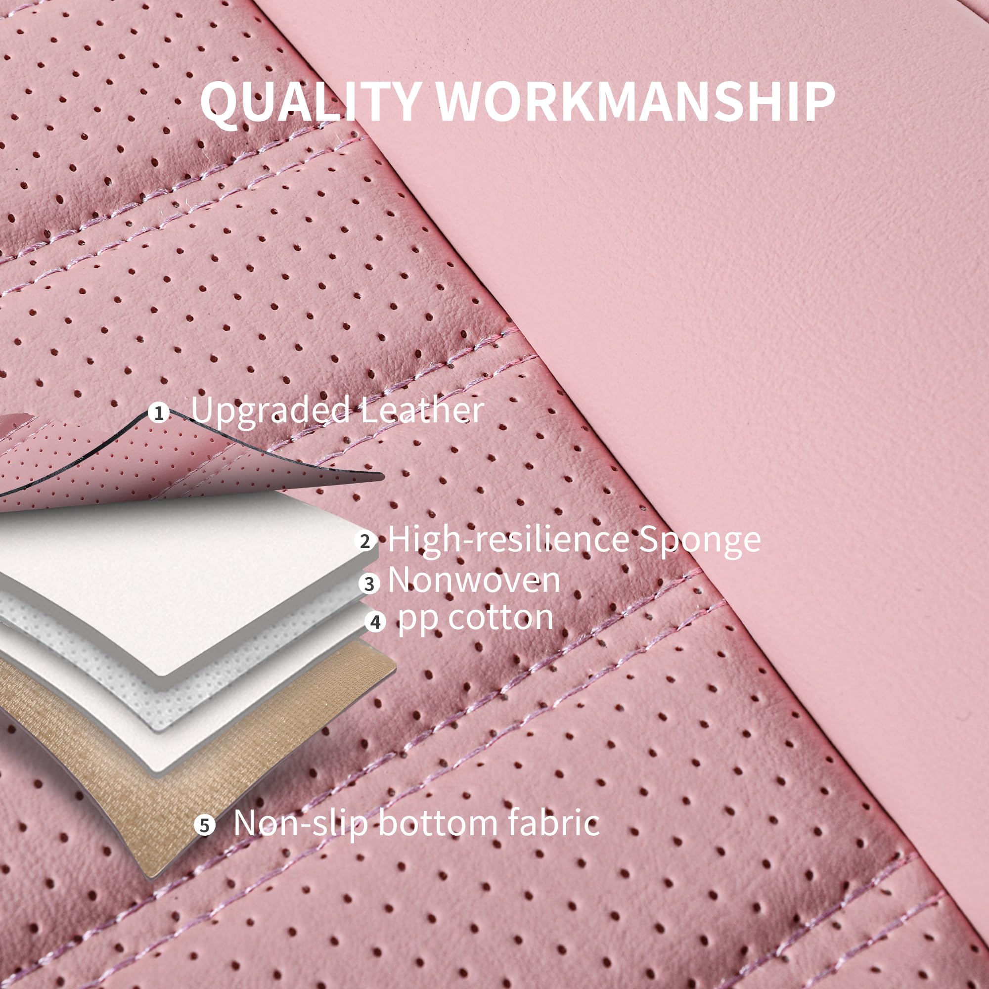 Hchengkikz Car Seat Covers,Universal Breathable Leather Seat Covers,Horizontal Stripes Automotive Seat Covers Cushion For Most S