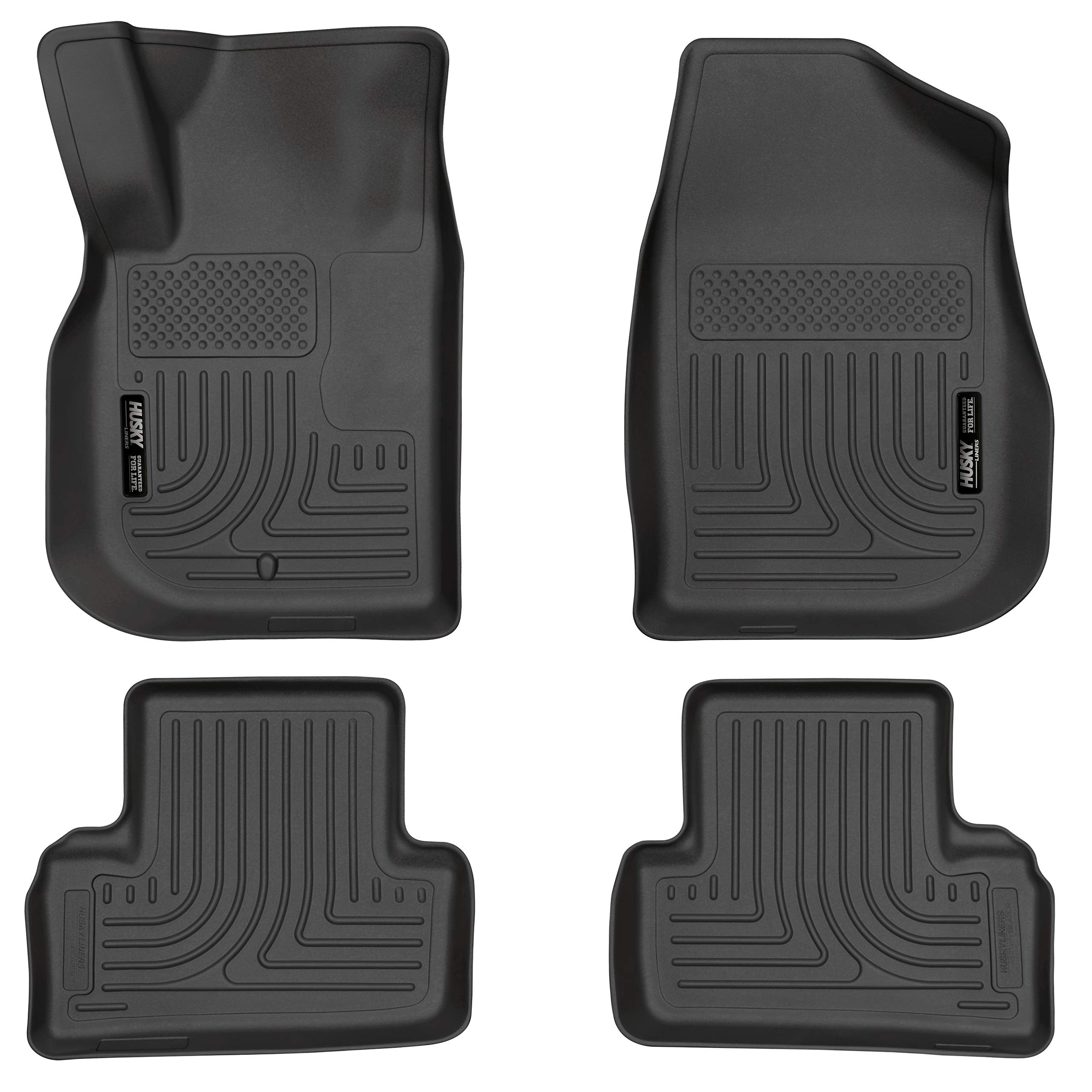 Husky Liners Weatherbeater Floor Mats | Fits 2005 - 2010 Chevrolet Cobalt, 2007 - 2009 Pontiac G5 | Front & 2Nd Row, 4-Pc Black 