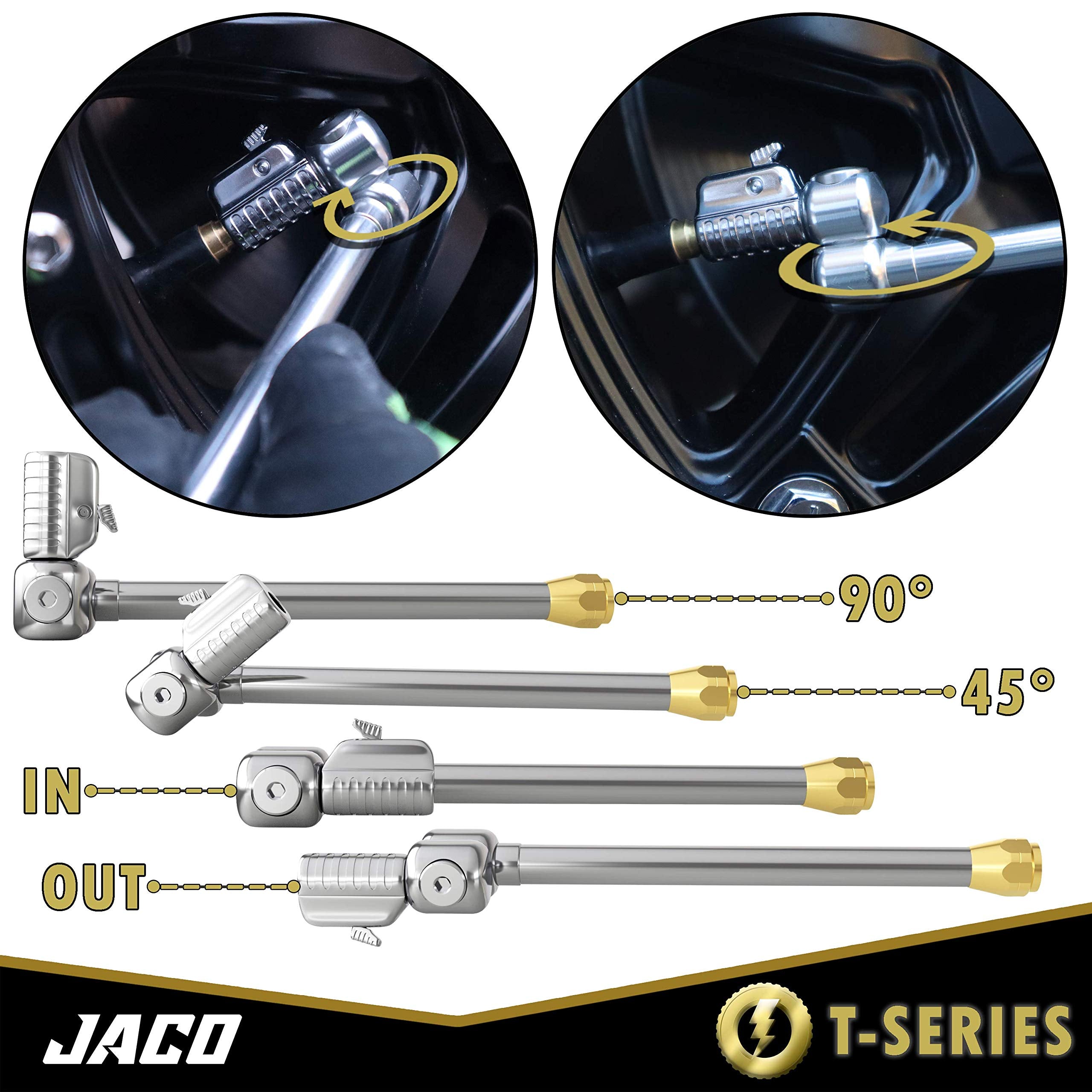 JACO Superior Products T-Series Air Chuck - 1/4" F-NPT Open Flow Tire Inflator