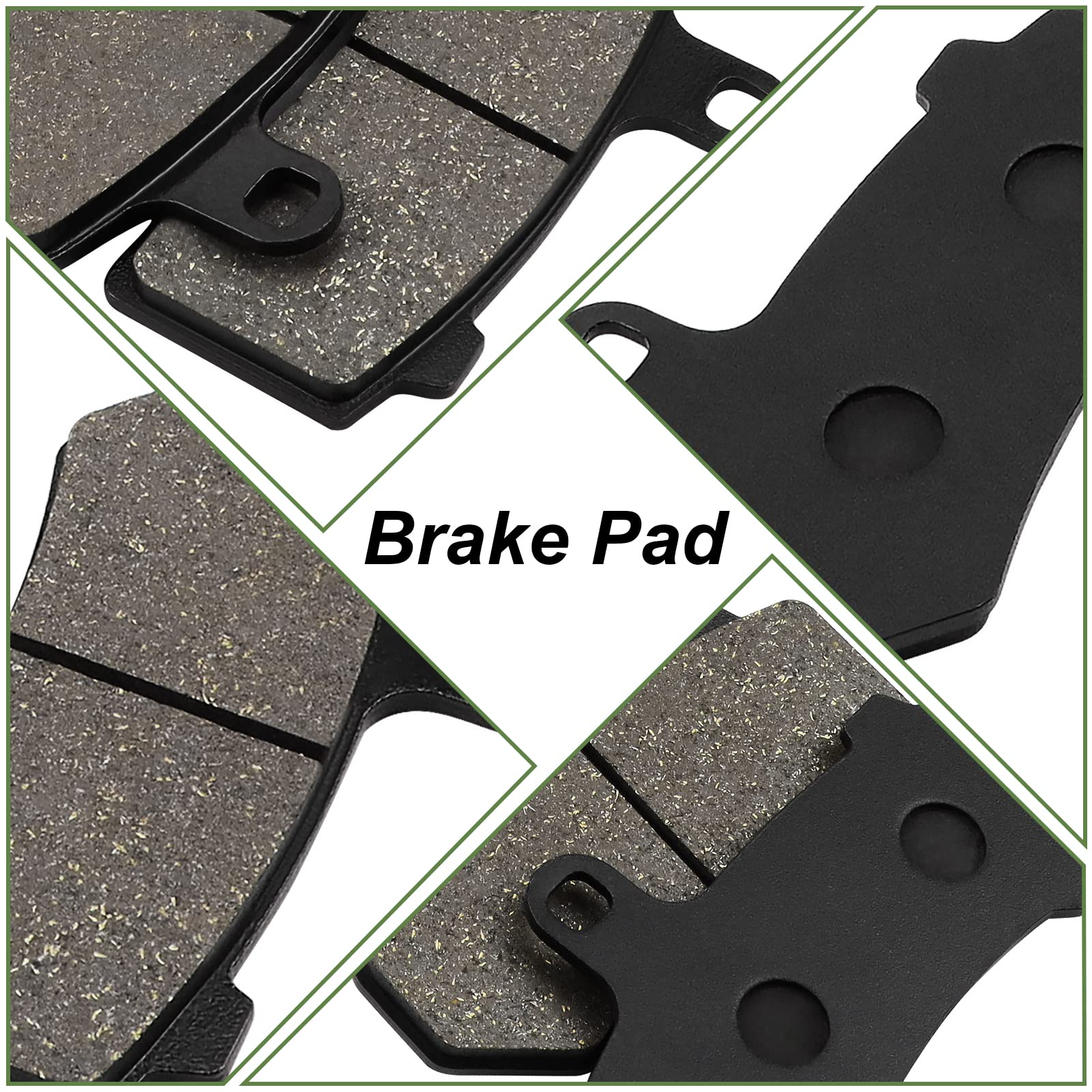 Front And Rear Brake Pads For Harley Road Glide 2008-2021, Flhx Street Glide 2008-2022, Road King 2008-2022, Flhtcu Ultra Classi