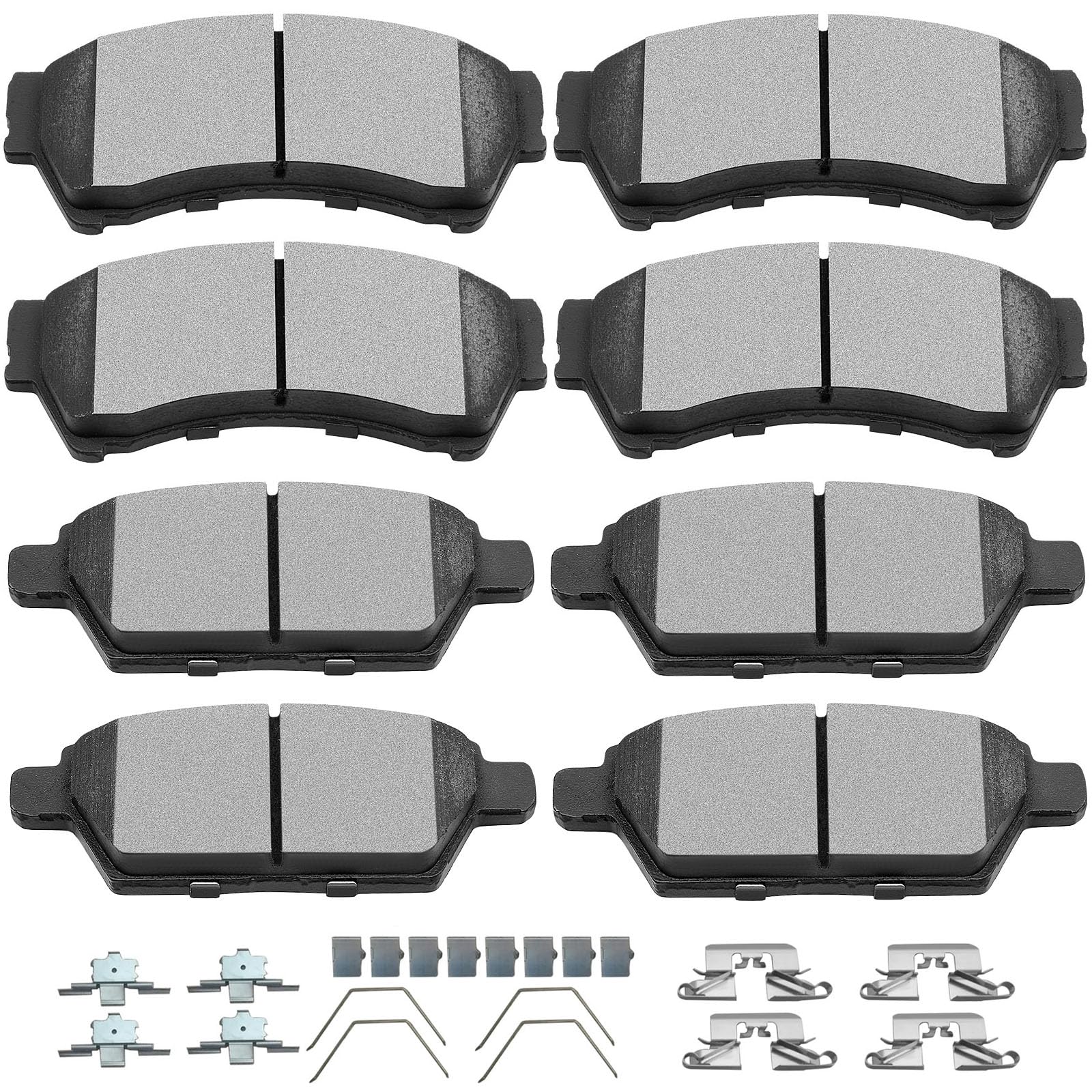Ceramic Brake Pads Kits,Scitoo 8Pcs Brakes Pads Set Fit For 2006-2012 For Ford Fusion,2007-2012 For Lincoln Mkz,2006 For Lincoln