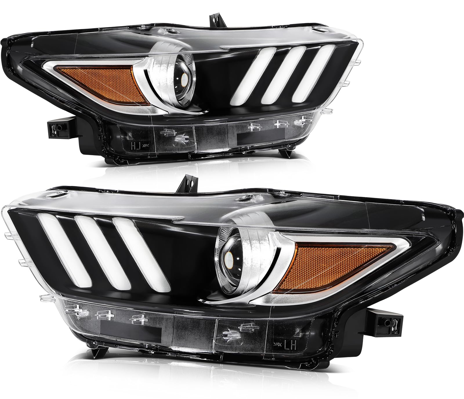 LBRST Headlight Fit 2015-2020 for Mustang Pair Headlight Assembly FO2518124