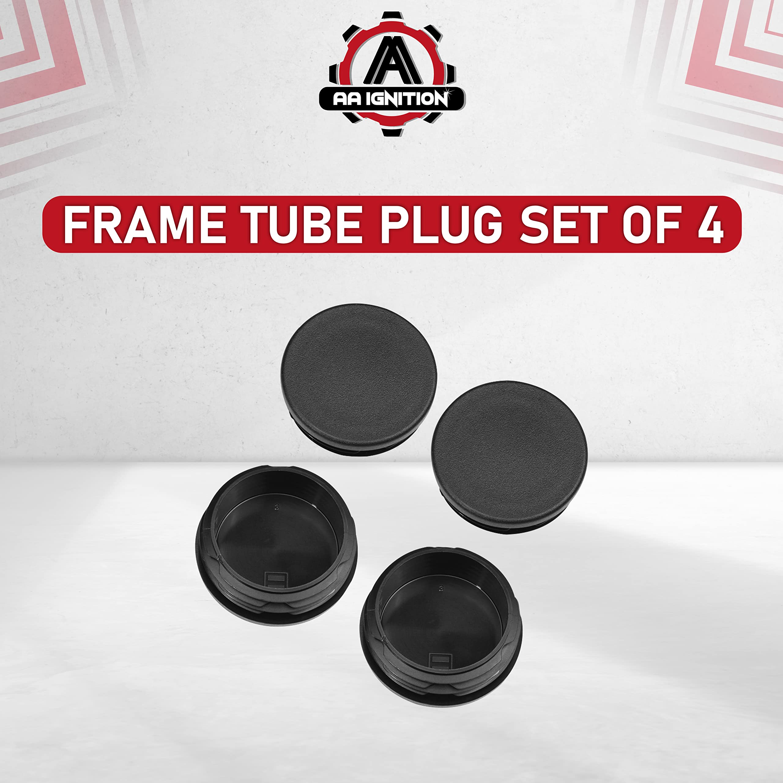 Frame Tube Plug Set Of 4 - Compatible With Chevy Silverado & Gmc Sierra 1500-99, 2000, 2001, 2002, 2003-2014, 2015, 2016, 2017,