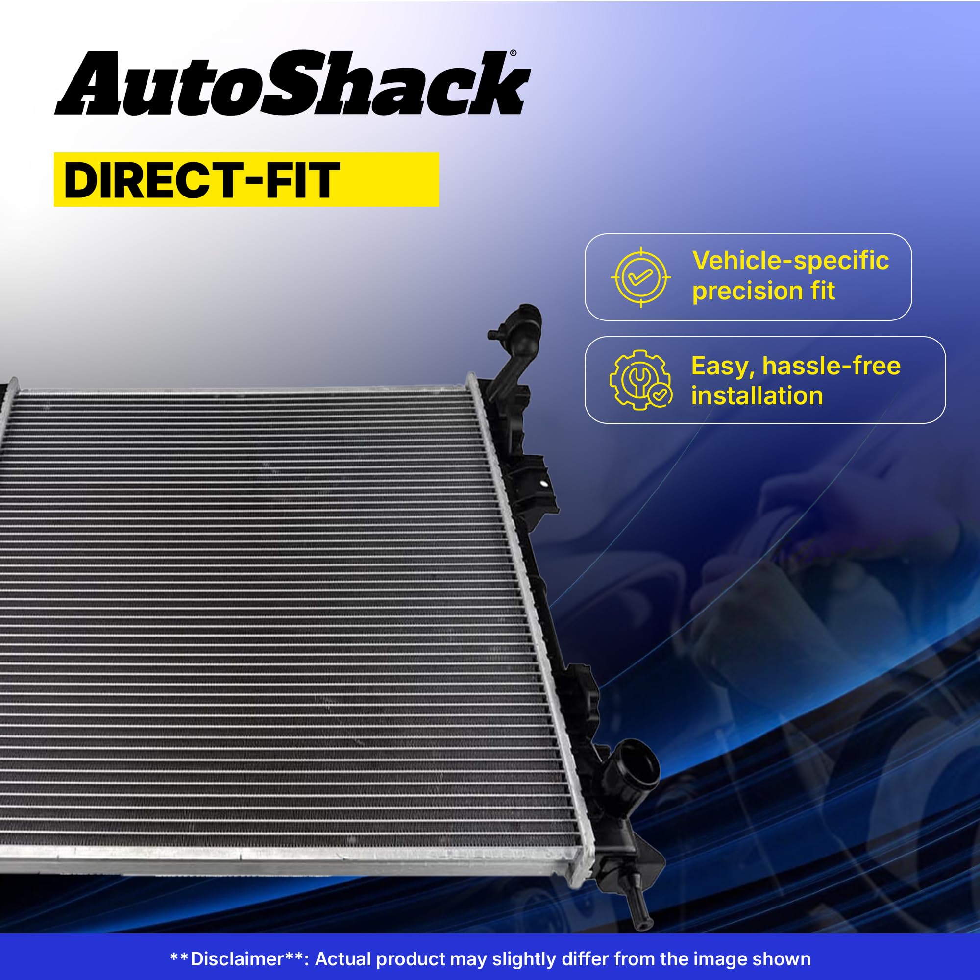 Autoshack Radiator For 2009-2018 Ram 1500 2010-2013 Ram 2500 3.6L 3.7L 4.7L 5.7L V6 V8 4Wd Rwd Rk1733