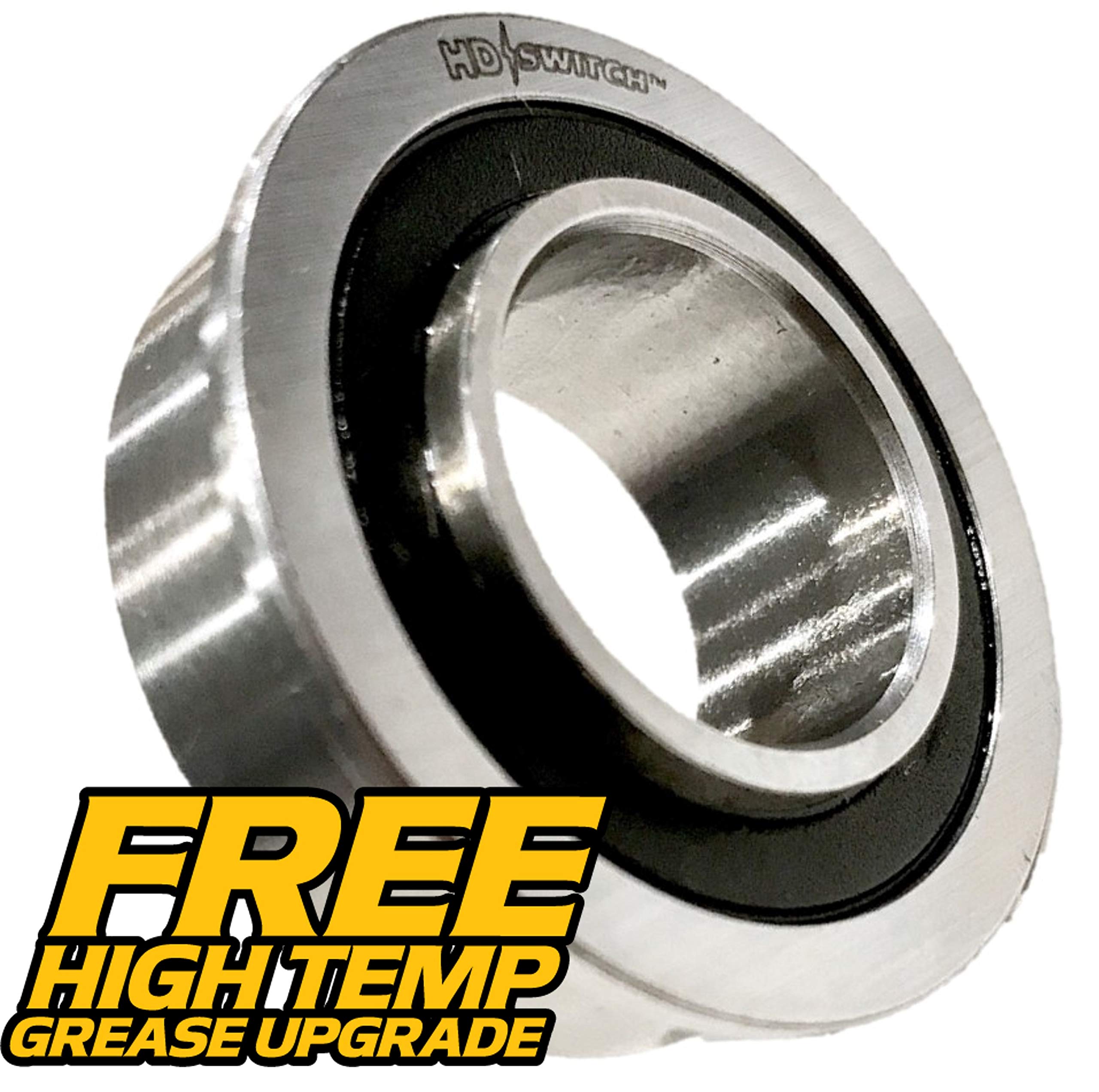 HD Switch Wheel Bearing Conversion Kit for John Deere D100-D170 - Yellow, Synthetic Material, Includes Free Hub Caps