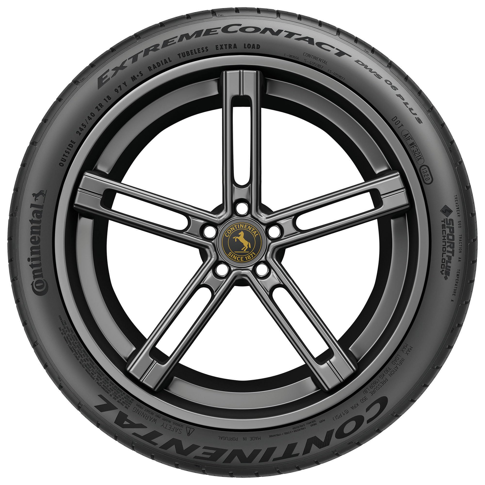Continental ExtremeContact DWS06 PLUS UHP All Season Tire 235/55ZR17 99W Synthetic Rubber