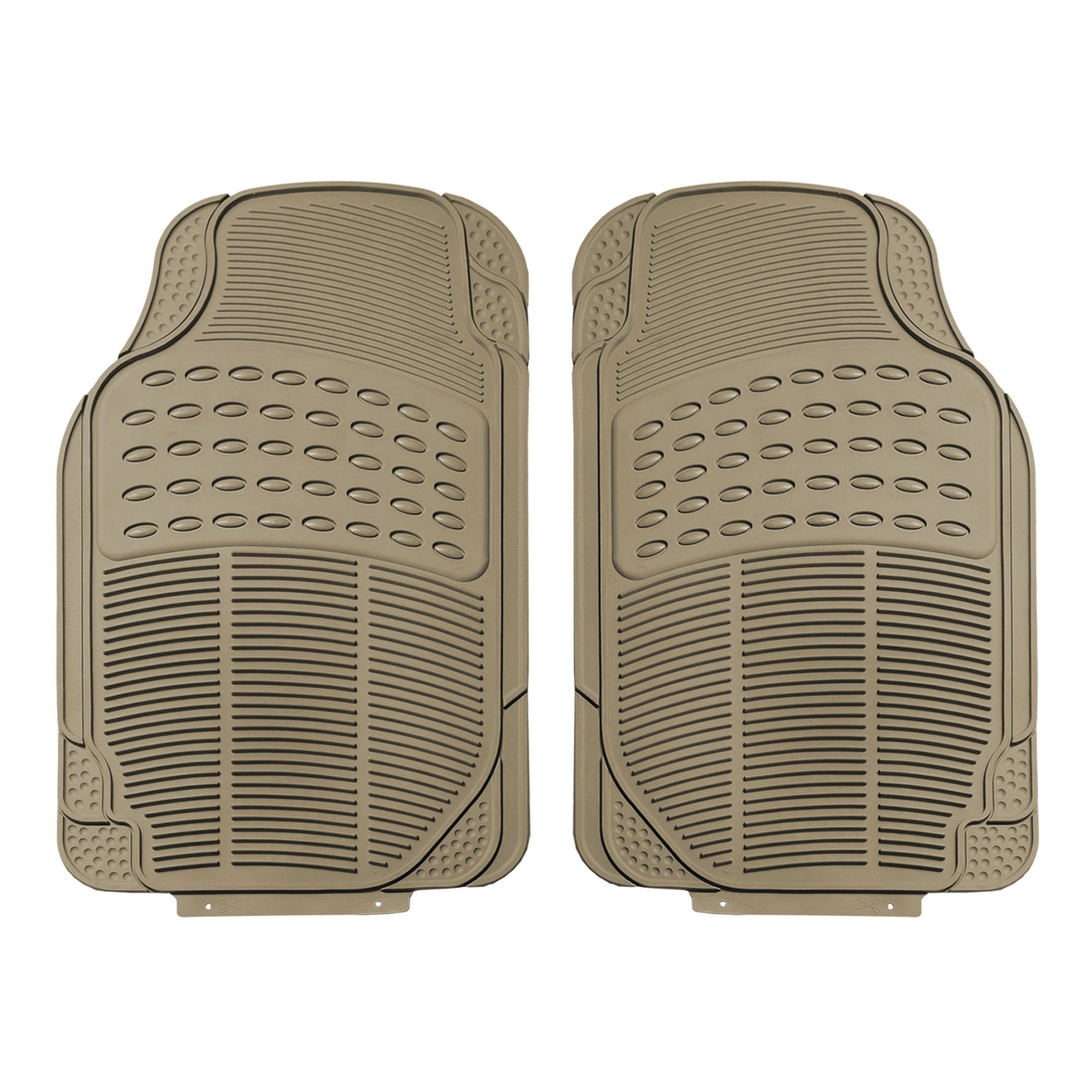 Fh Group Car Floor Mats - Heavy-Duty Rubber Floor Mats For Cars, Universal Fit Full Set, Trimmable Automotive Floor Mats, Climap