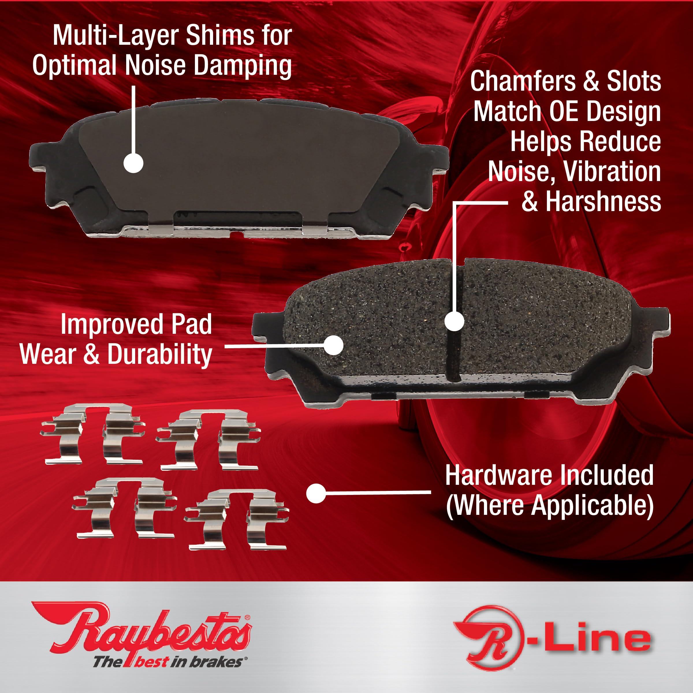 Raybestos Mgd1095Ch Reliant Brake Pad Set