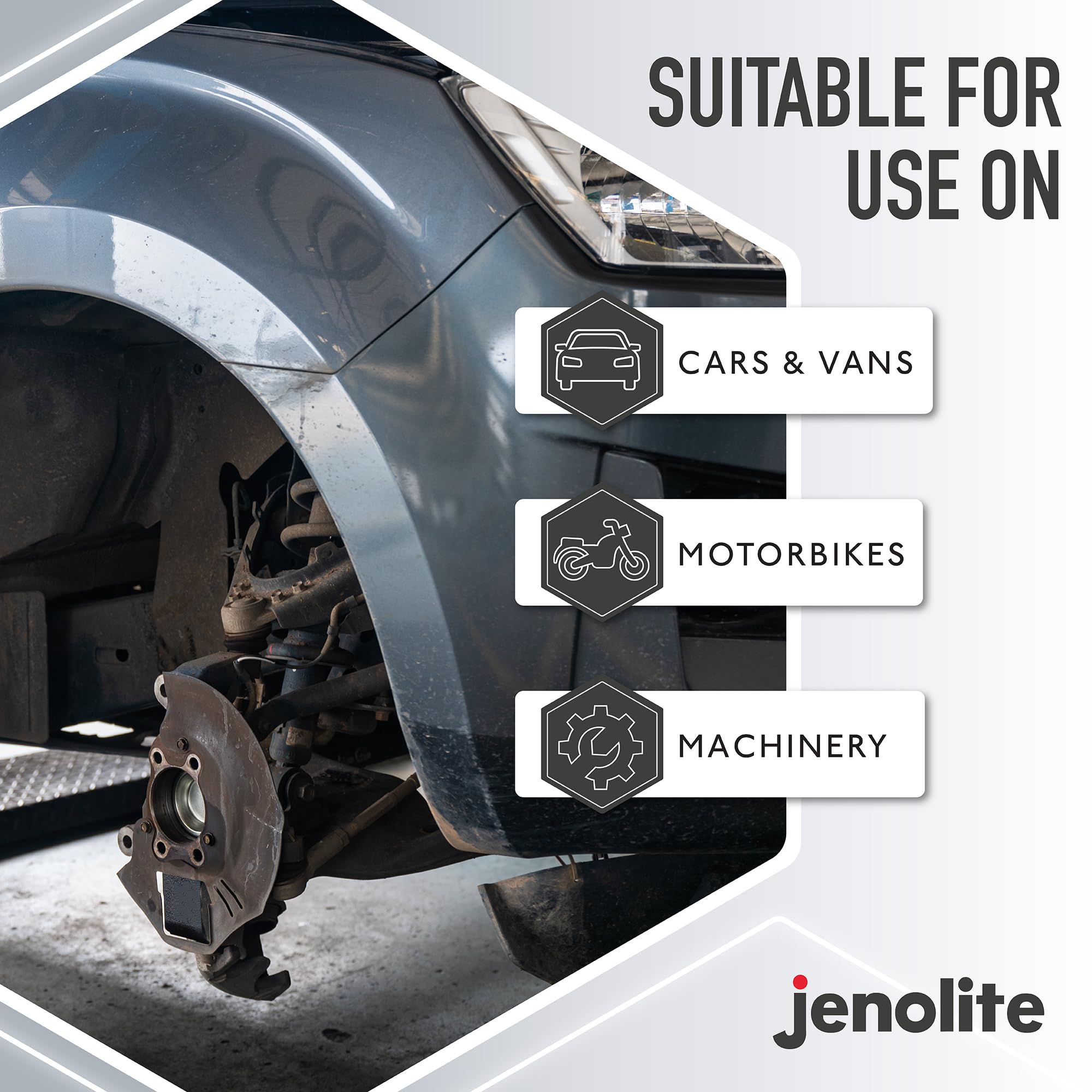 JENOLITE Waxoil Rust Prevention Spray - 500ml Clear Aerosol for Car/Bike/Motorcycle Corrosion Protection (Model 89005)