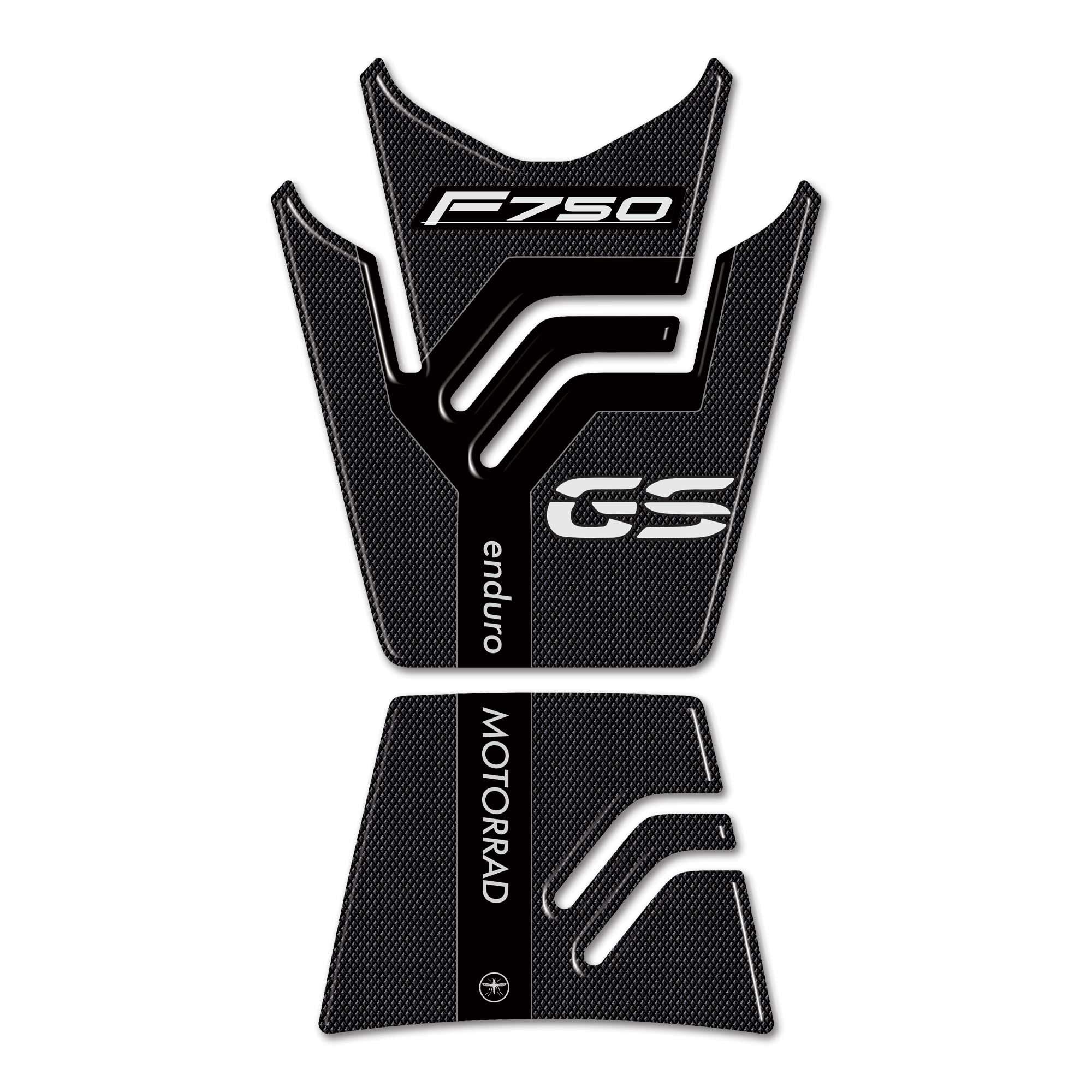 labelbike 3D Resin Tank Pad Sticker for BMW F750 GS (2018-2024) - Non-Slip Motorbike Tank Decoration & Protection