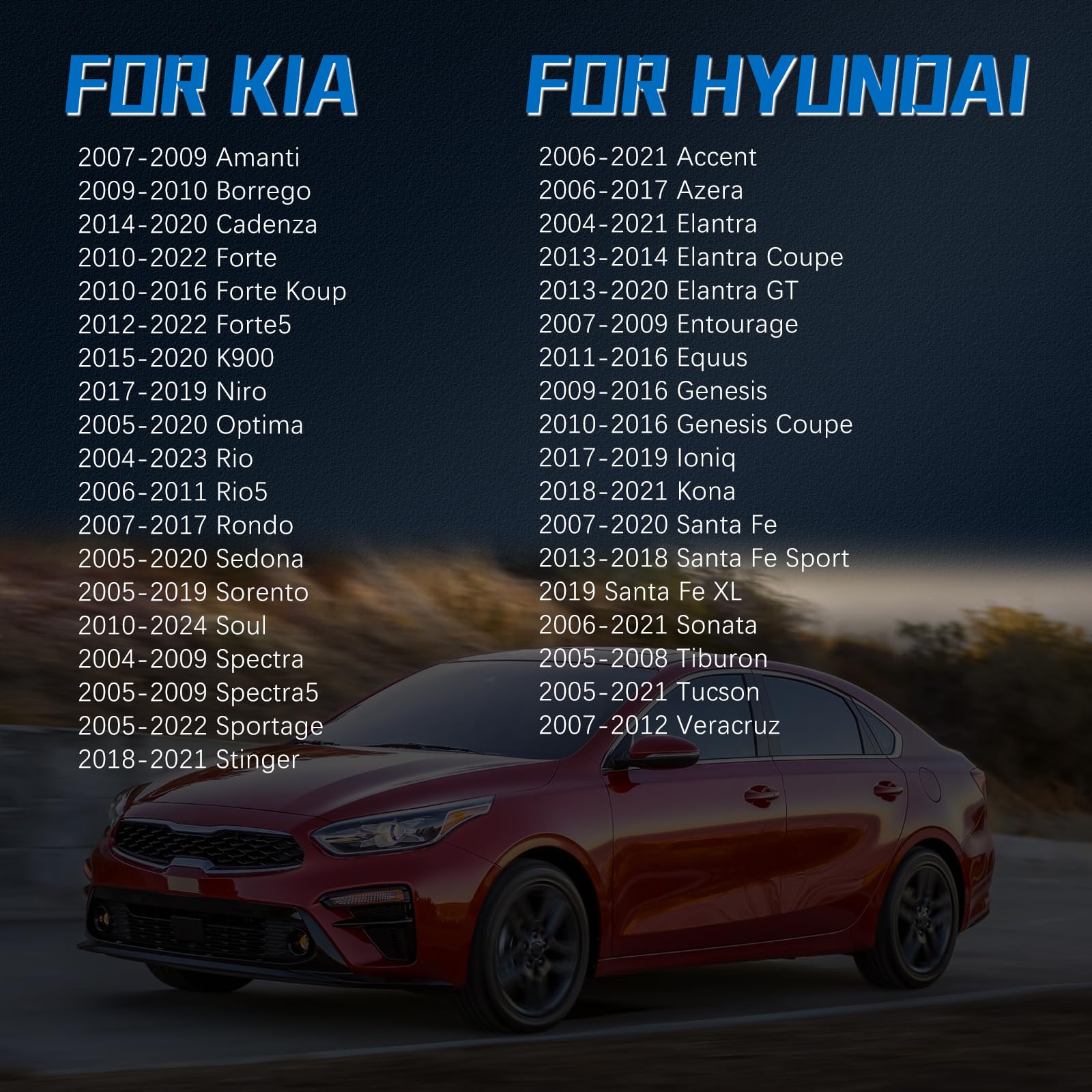 VINMS Gas Cap for 2004-2023 Kia & Hyundai Models - 31010-3L600, Durable Fuel Cap for Elantra, Sonata, Sportage, and More