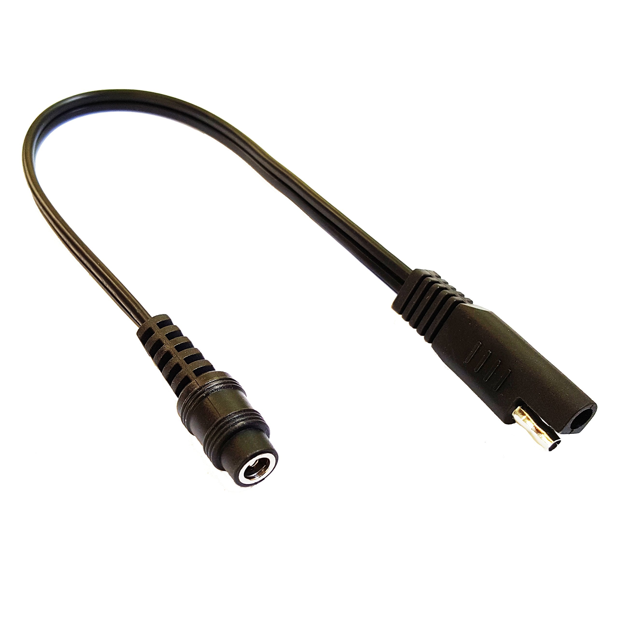 Motopower Mp69006 10'' Sae To Coax Female Adapter Cable Sae To Dc Coax Motorcycle Heat Clothing Jack Adapter