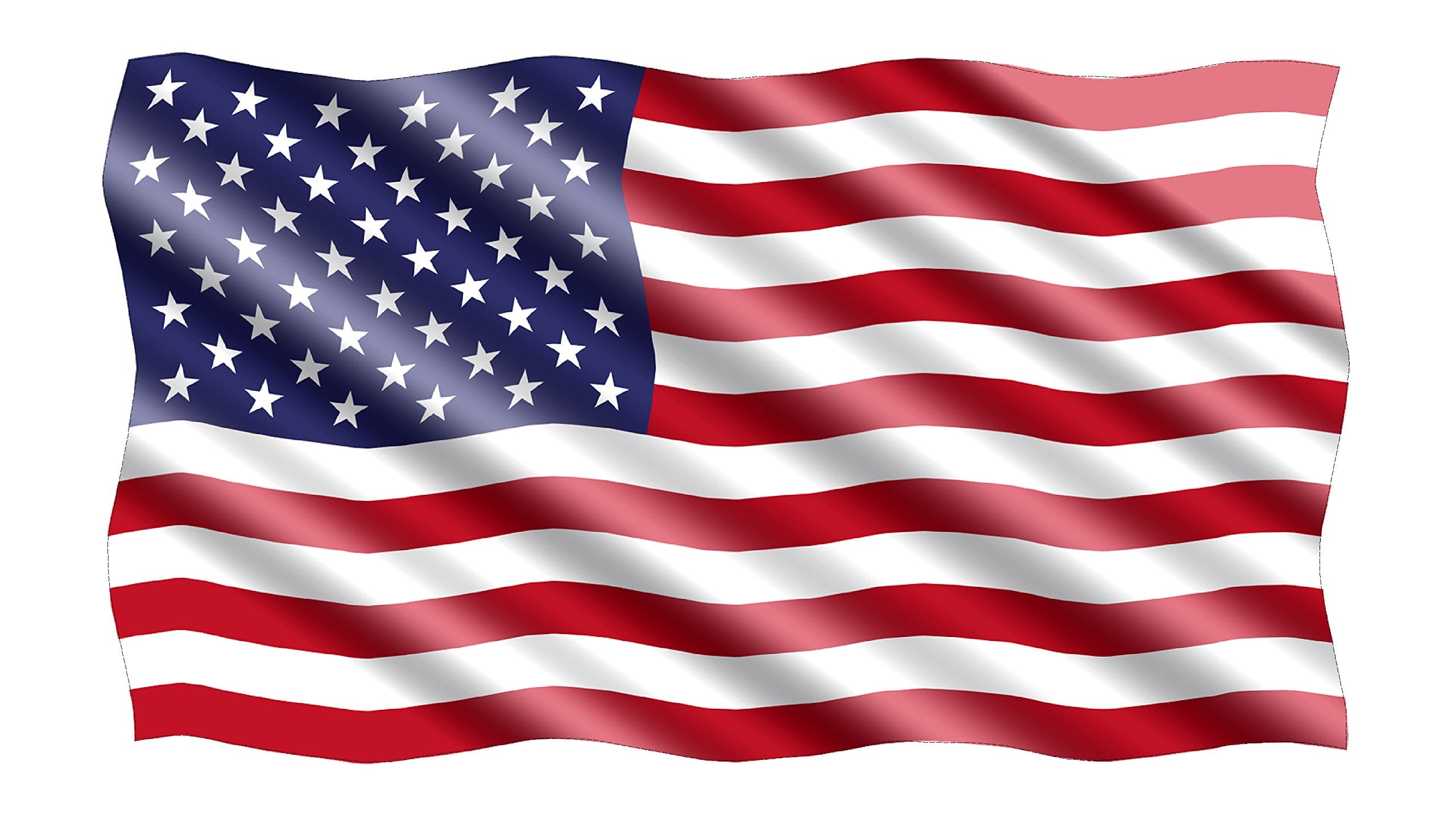 Rogue River Tactical American Usa Flag Sticker Patriotic Waving United States Auto Car Decal Window Bumper Us Military (3X5 Inch