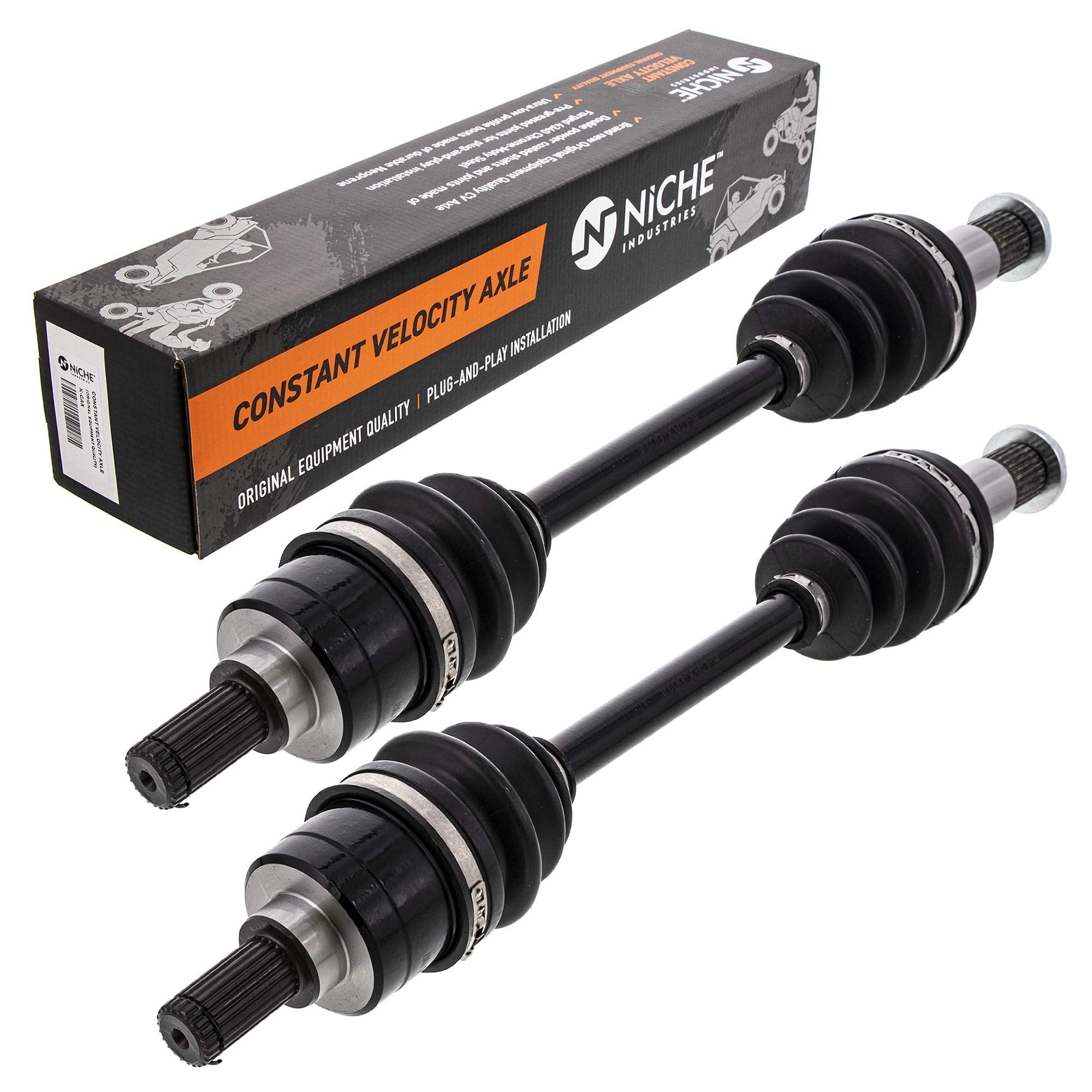 NICHE Rear CV Axle Drive Shaft for Yamaha Grizzly 550 700 3B4-2518E-10-00 28P-2518E-10-00 2 Pack
